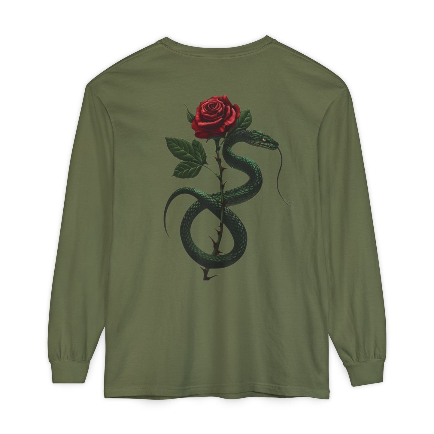 Snake Rose Long Sleeve T-Shirt
