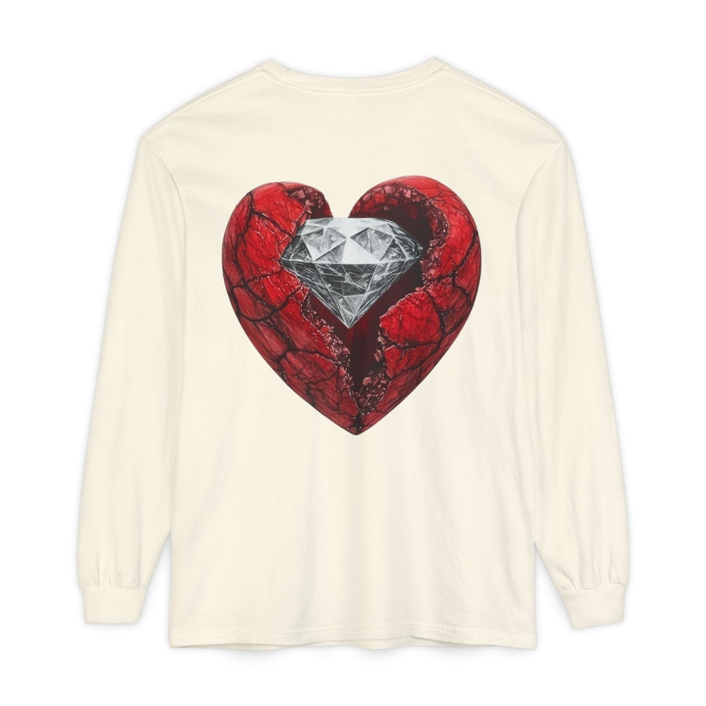 Diamond Heart Long Sleeve Tee