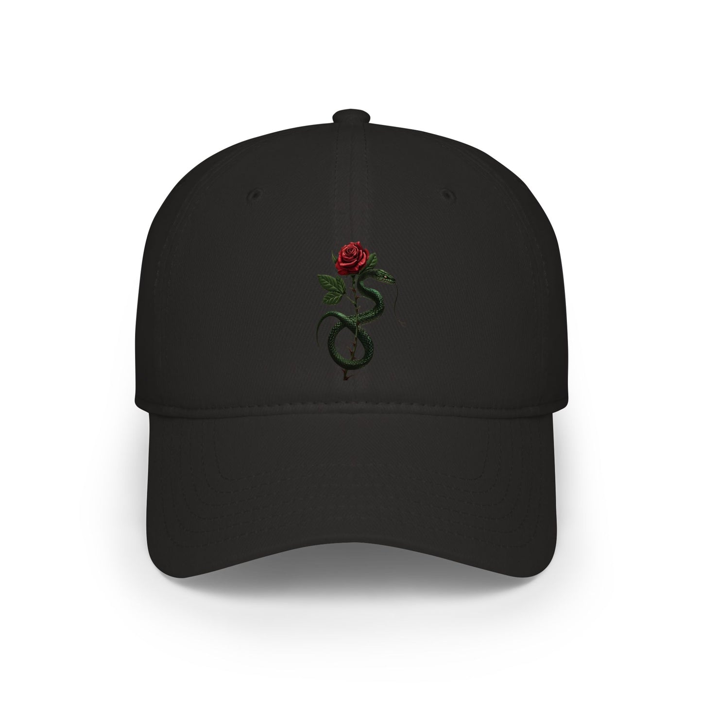 Snake Rose Baseball Cap