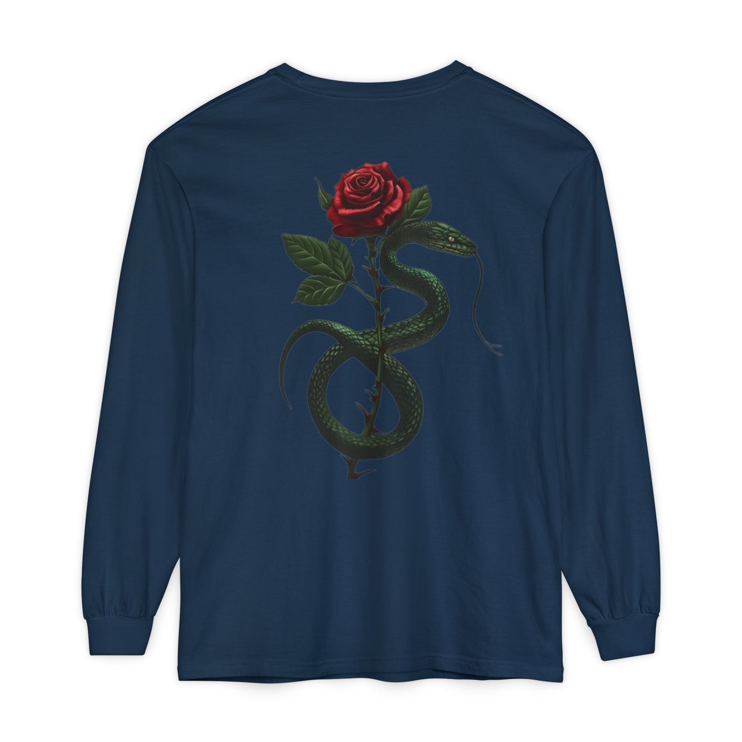 Snake Rose Long Sleeve T-Shirt