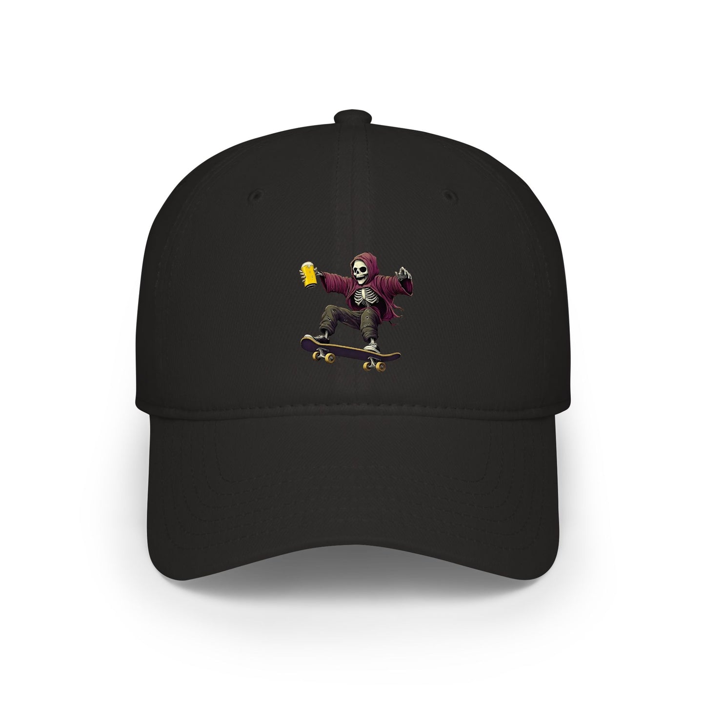 Skateboard Skeleton Baseball Cap
