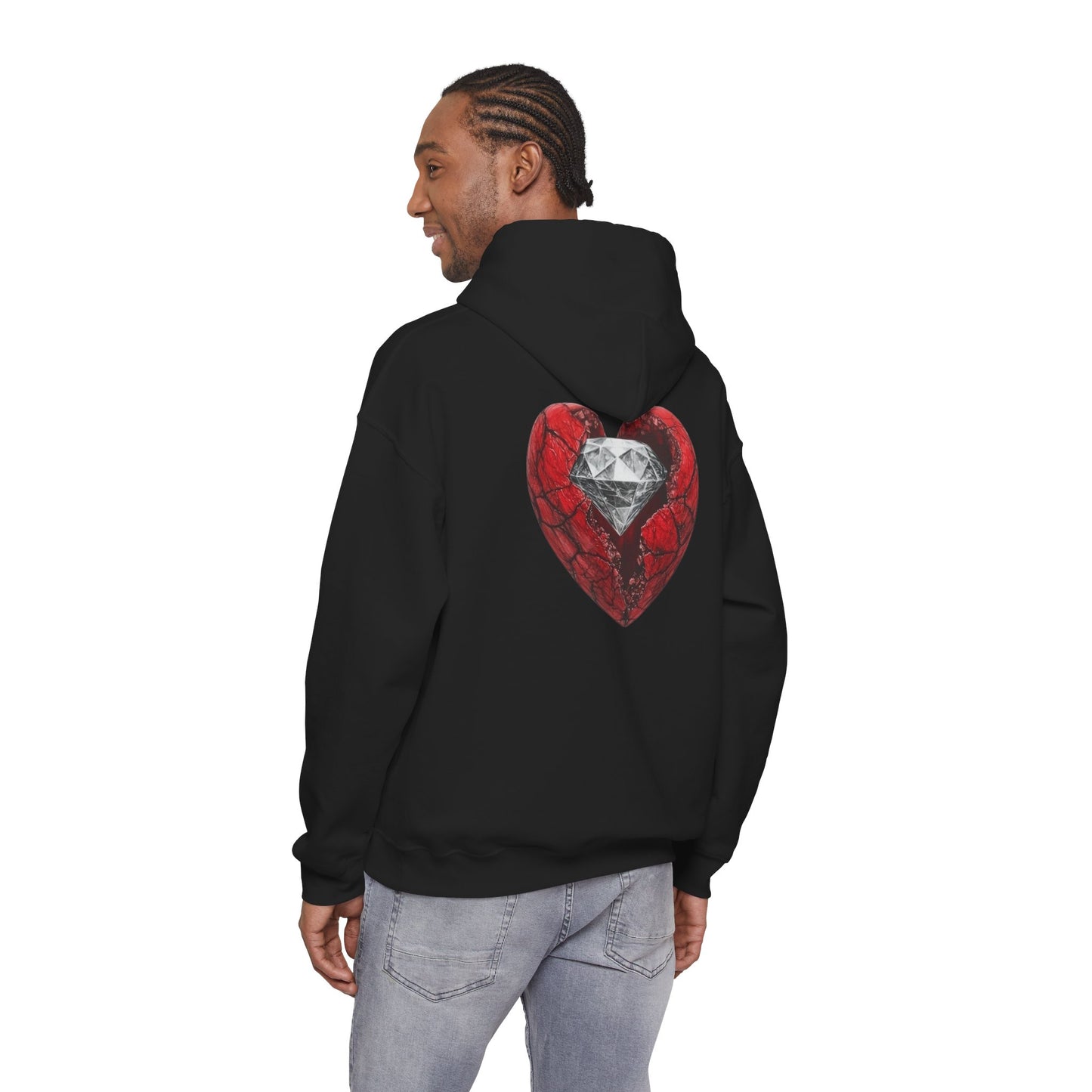 Diamond Heart Hooded Sweatshirt
