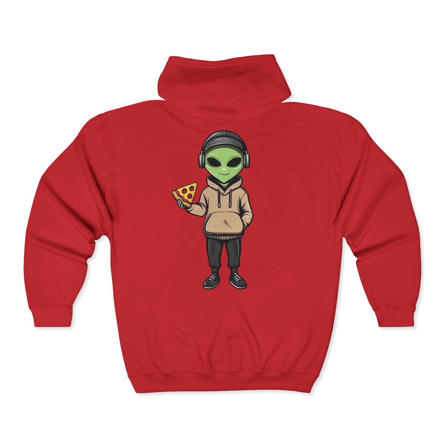 Chill Alien Full Zipper Hoodie