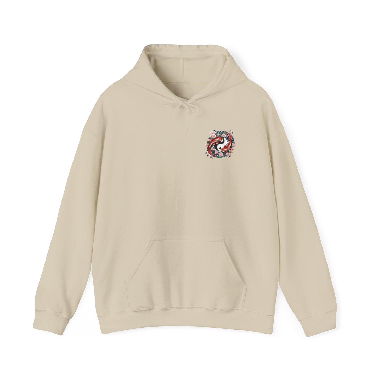 Koi Fish Yin Yang Hooded Sweatshirt