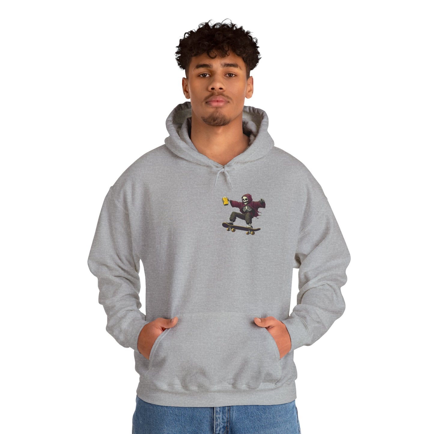 Skateboard Skeleton Hooded Sweatshirt