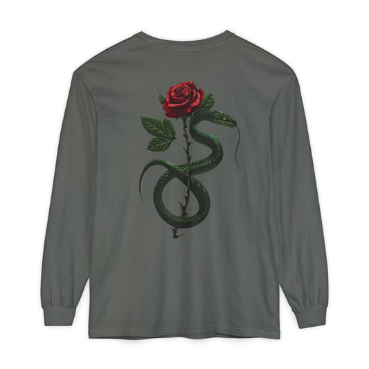 Snake Rose Long Sleeve T-Shirt