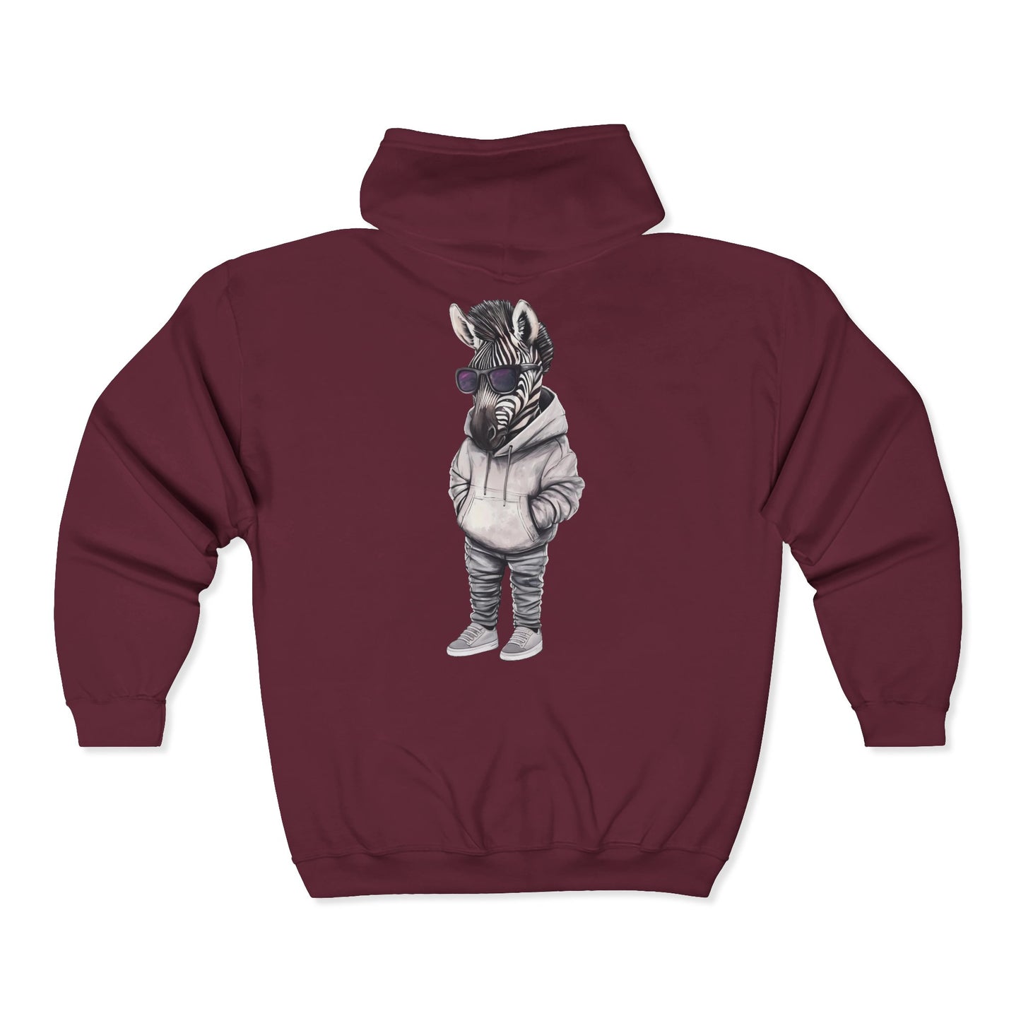 Chill Zebra Full Zipper Hoodie