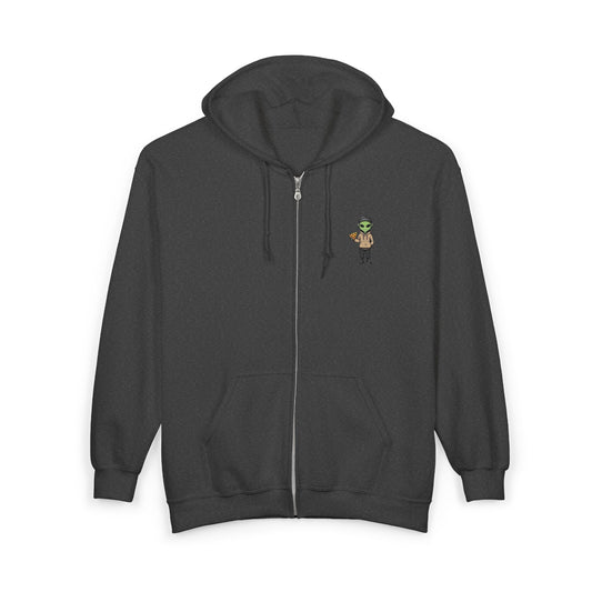 Chill Alien Full Zipper Hoodie