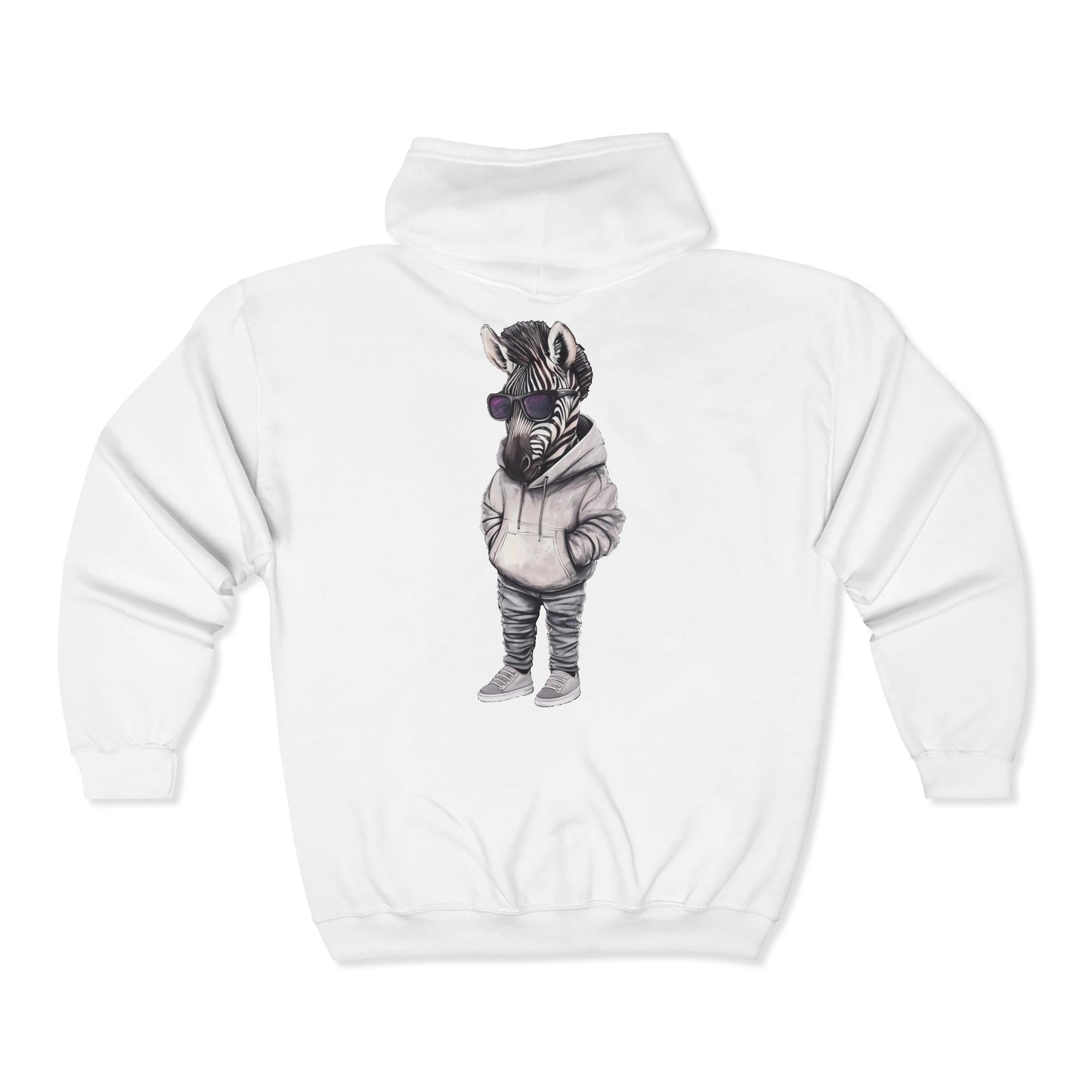 Chill Zebra Full Zipper Hoodie