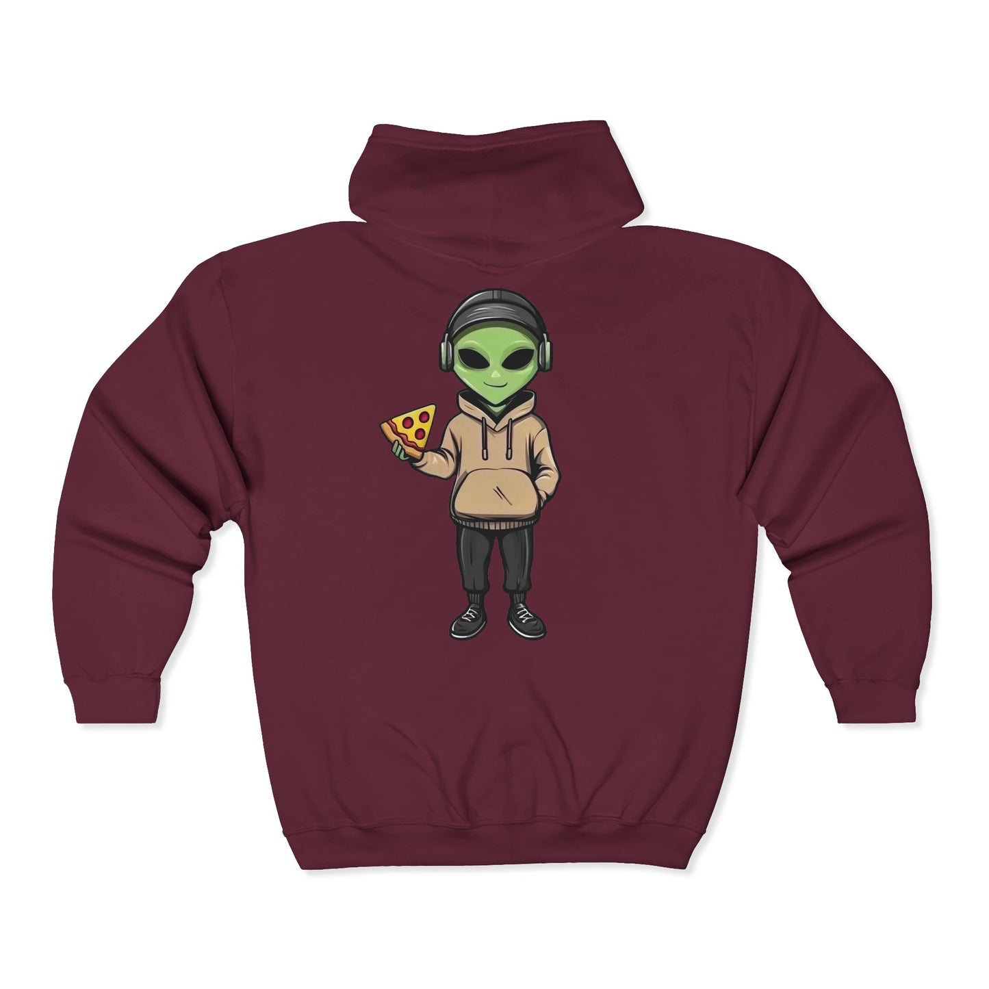 Chill Alien Full Zipper Hoodie