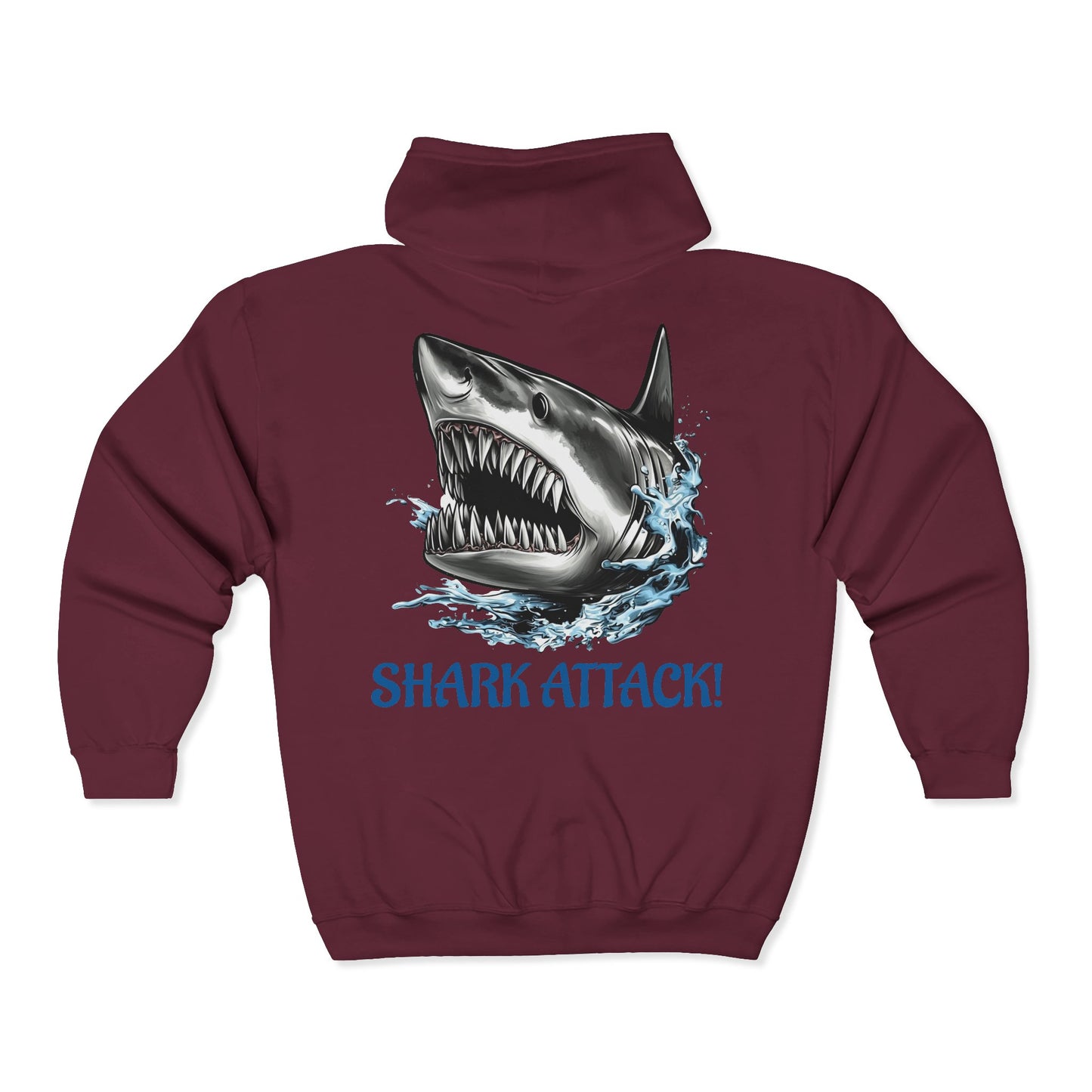 Shark Attack Full Zipper Hoodie