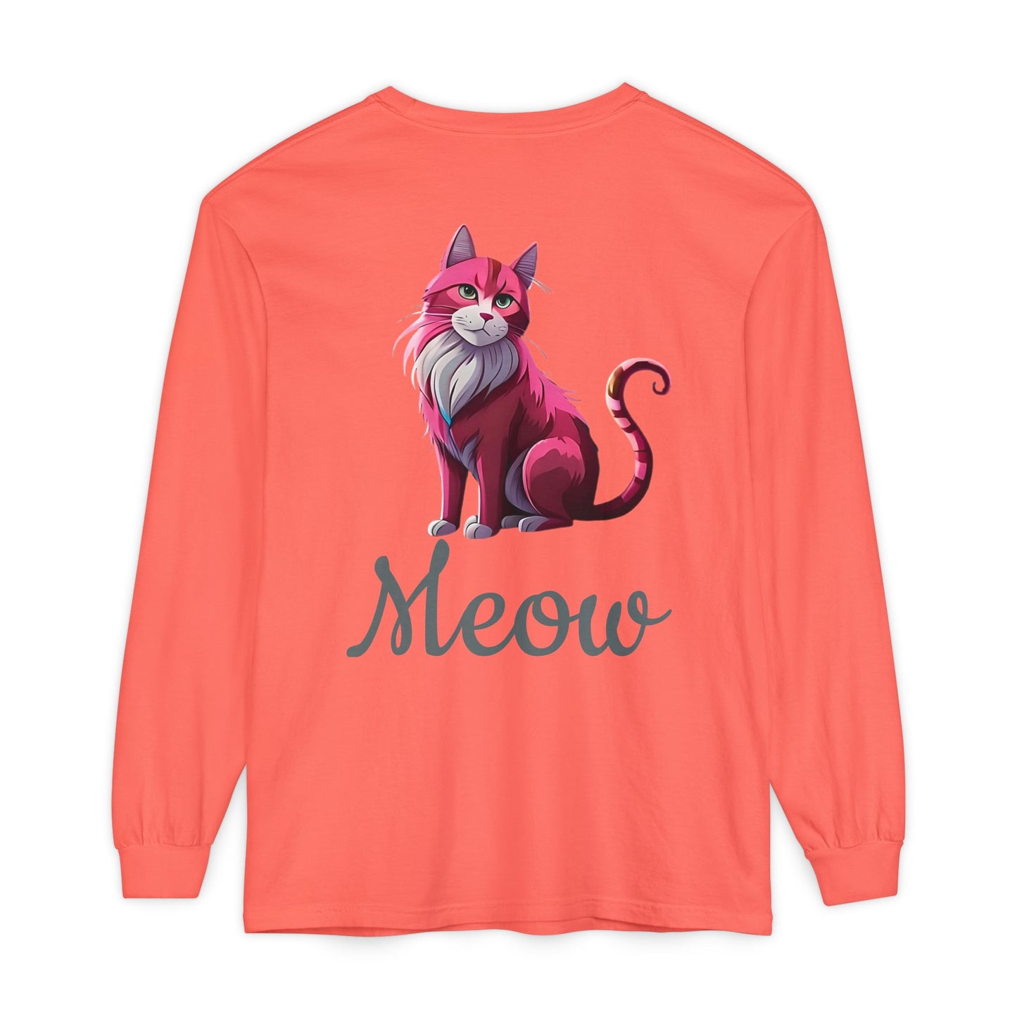 Pink Cat Long Sleeve Tee