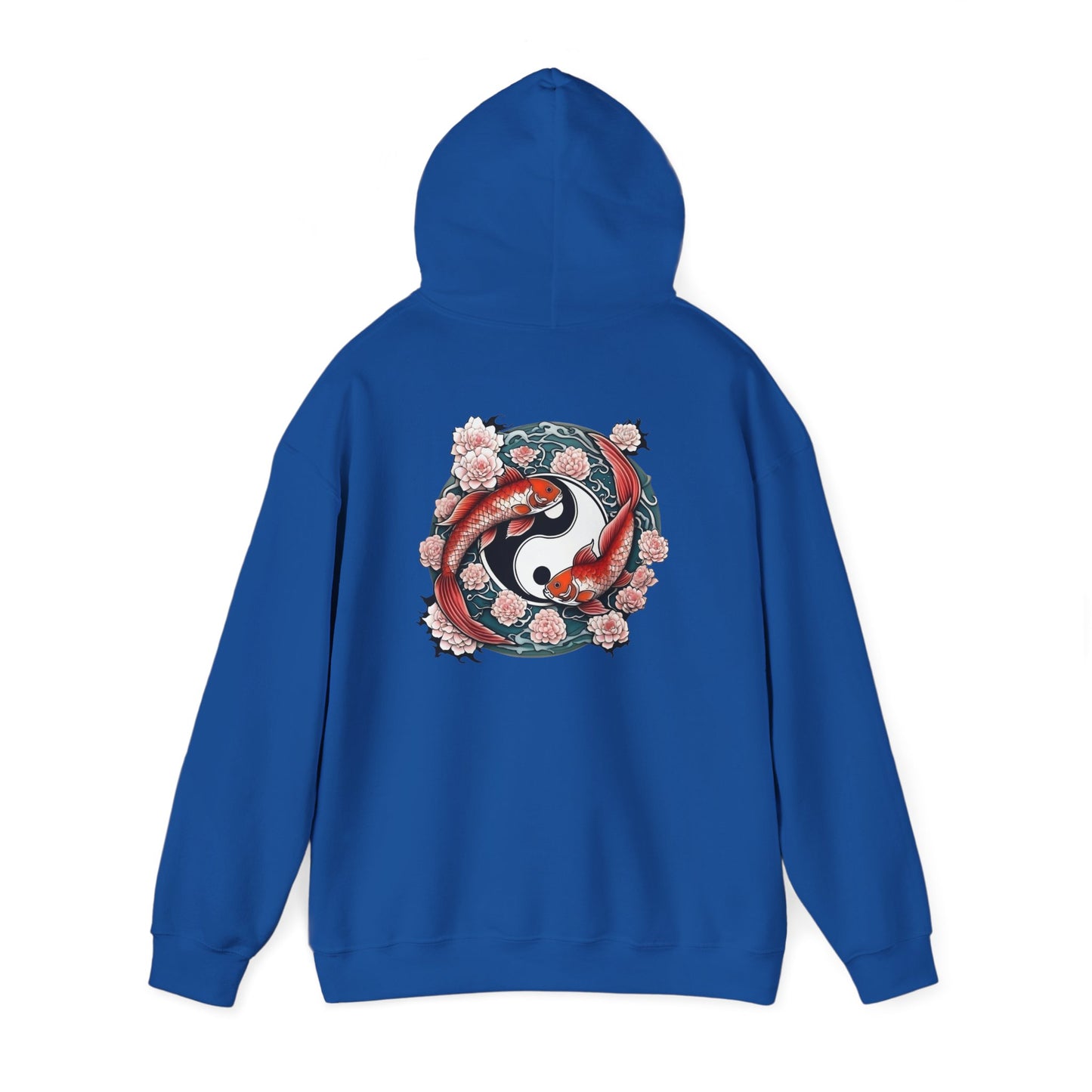 Koi Fish Yin Yang Hooded Sweatshirt