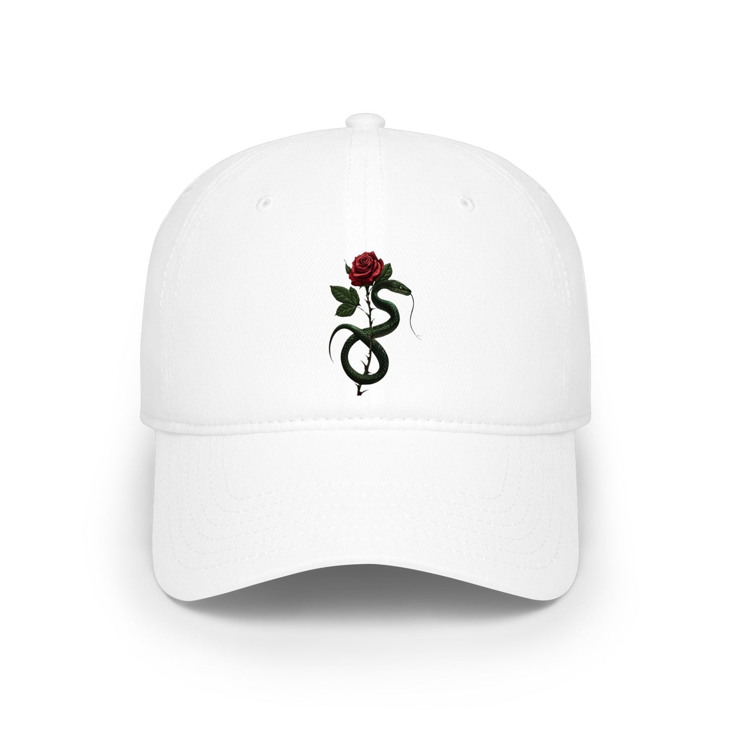 Snake Rose Baseball Cap