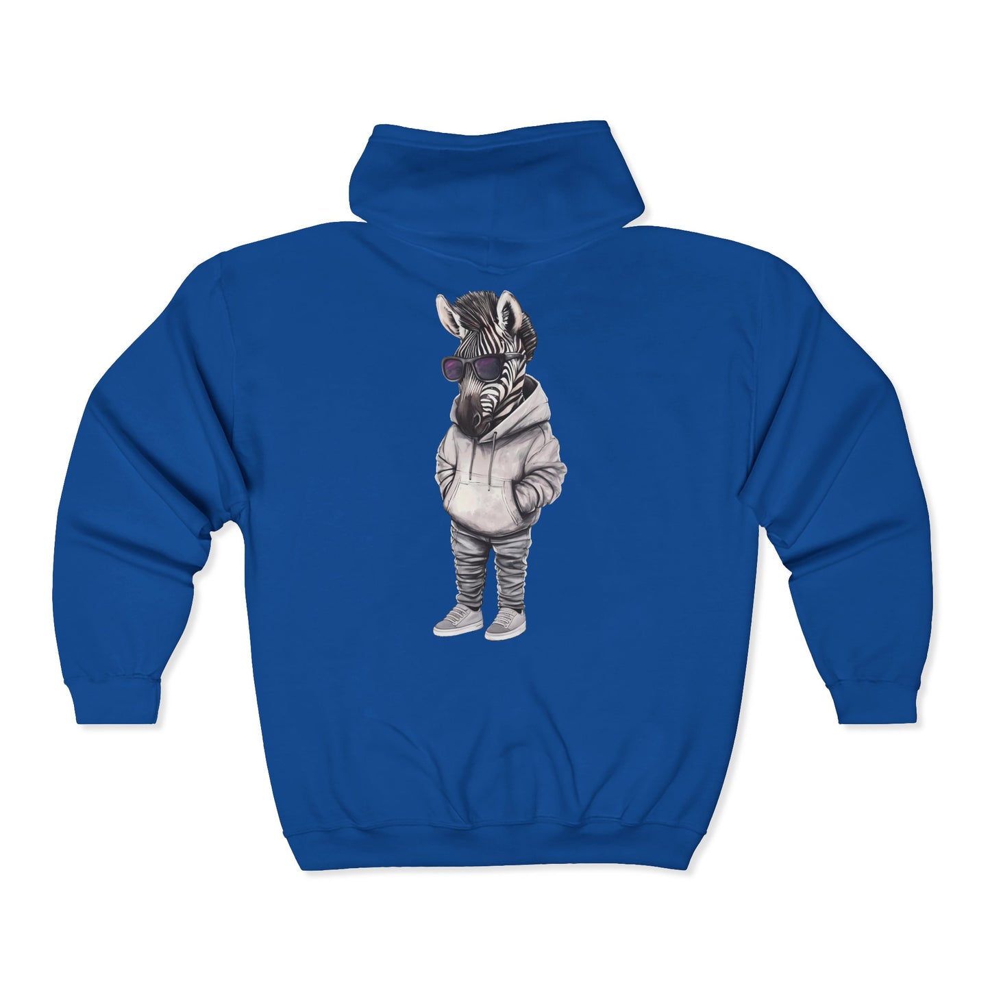 Chill Zebra Full Zipper Hoodie