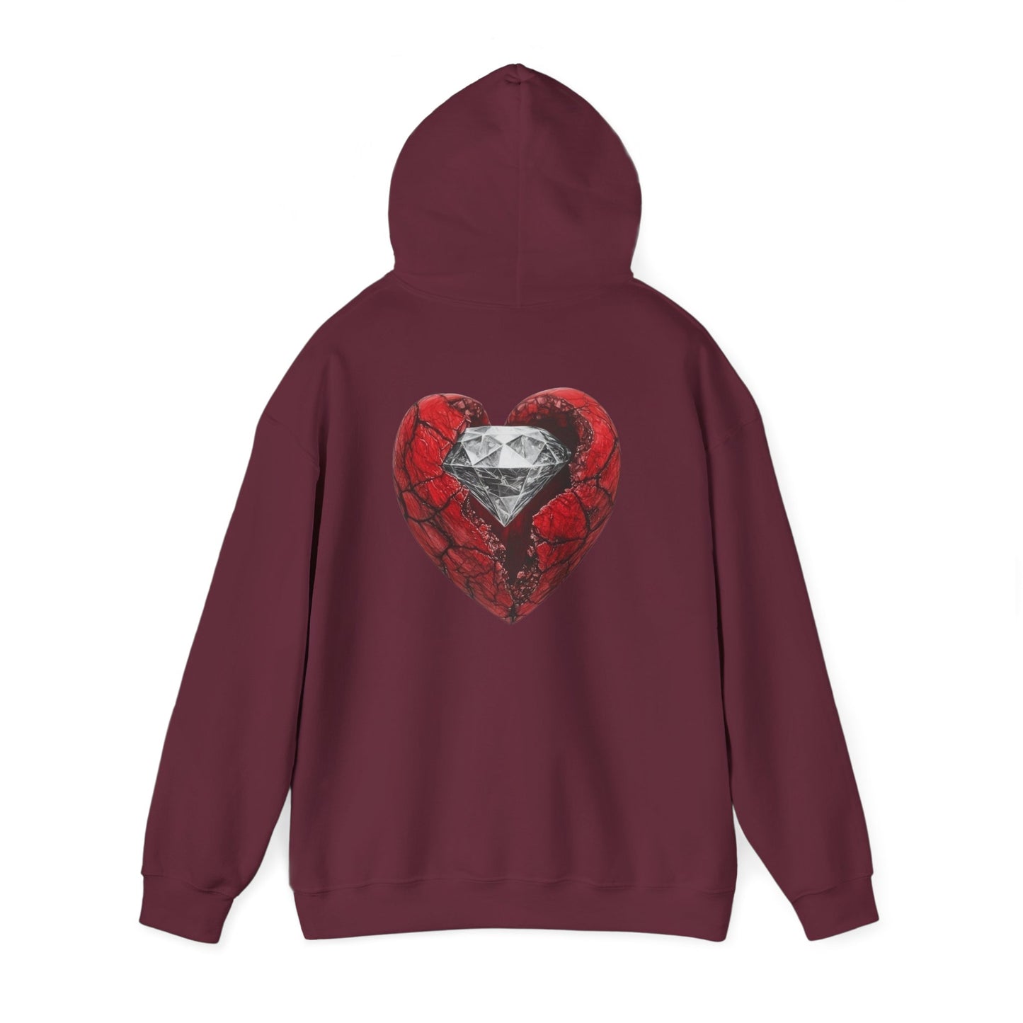 Diamond Heart Hooded Sweatshirt