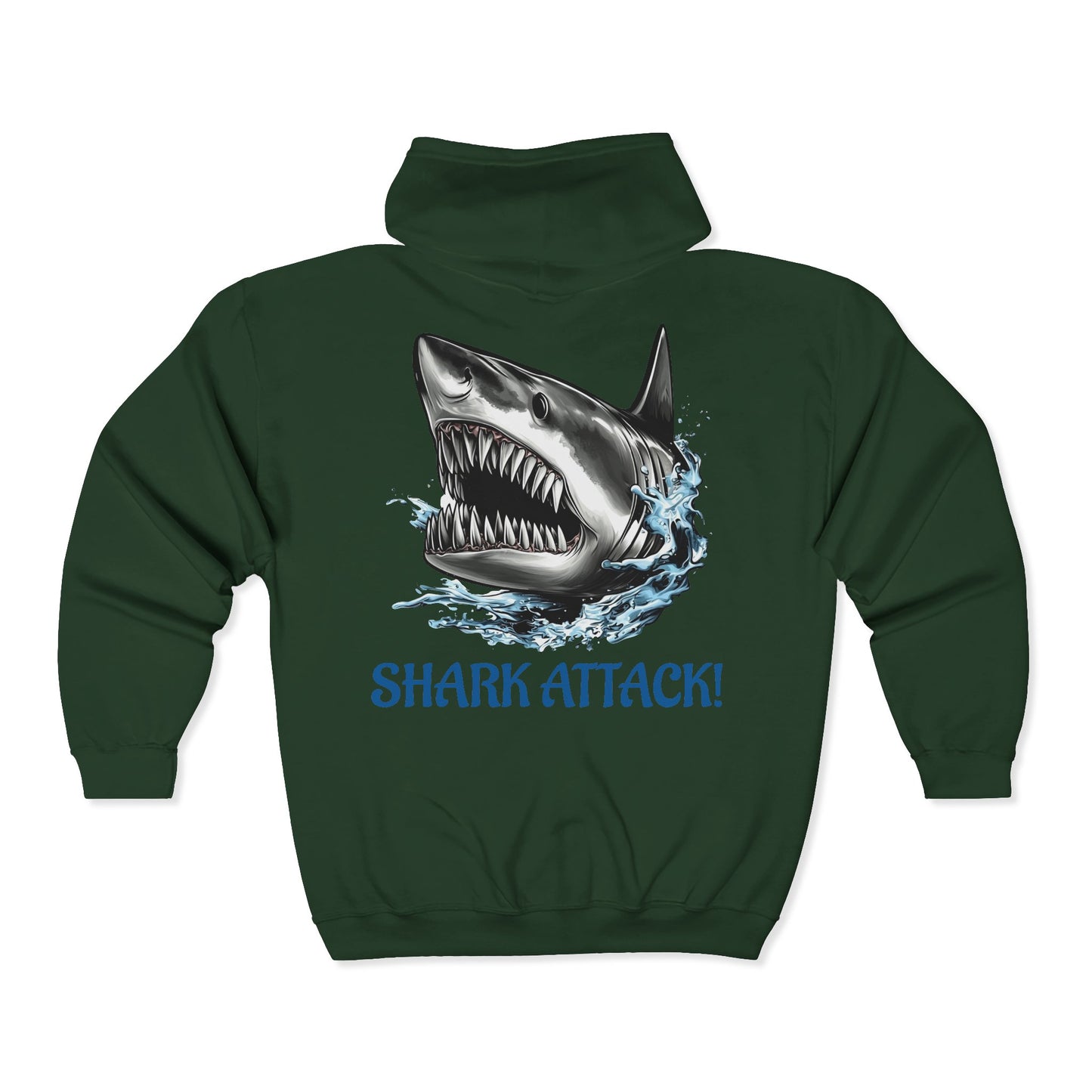 Shark Attack Full Zipper Hoodie