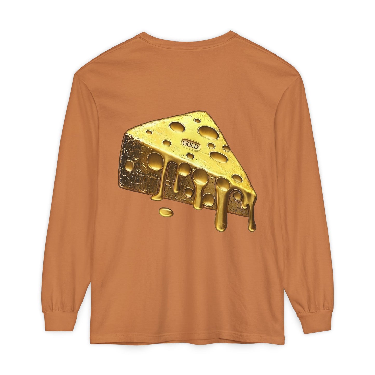 Gold Cheese Long Sleeve Tee