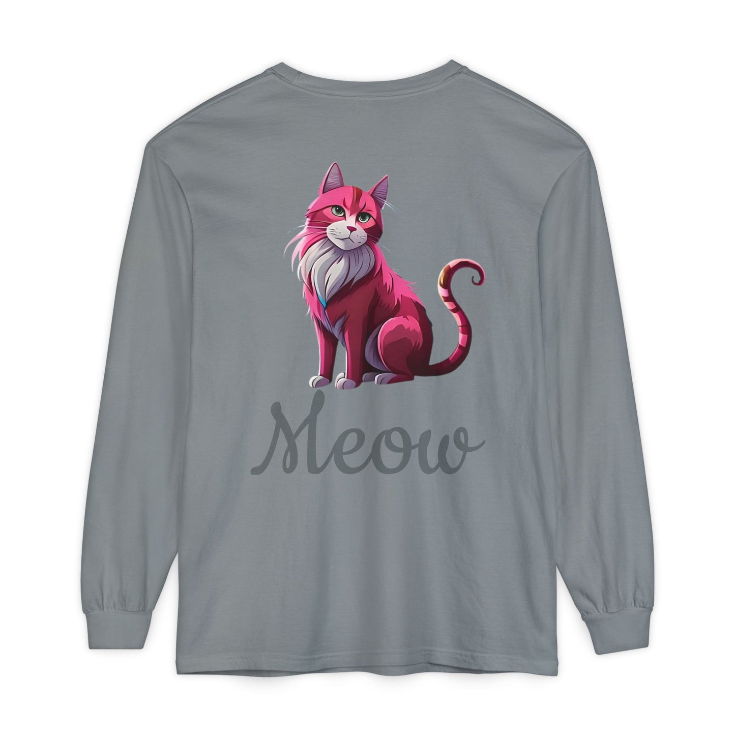 Pink Cat Long Sleeve Tee