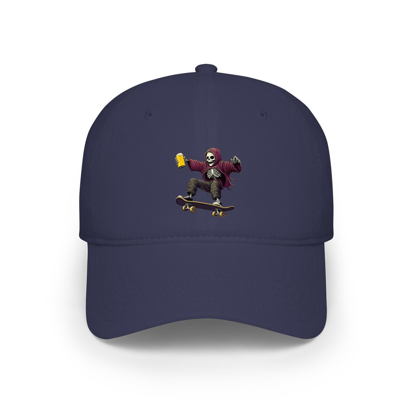 Skateboard Skeleton Baseball Cap