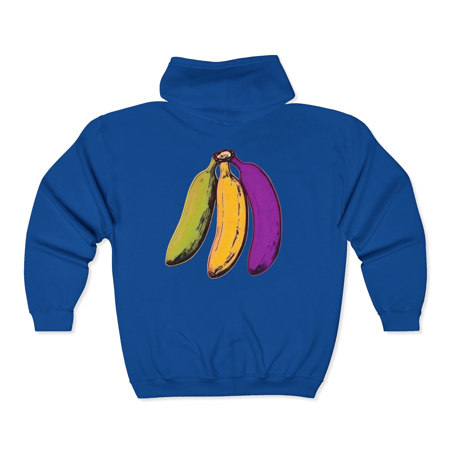 Tropical Bananas Full Zipper Hoodie