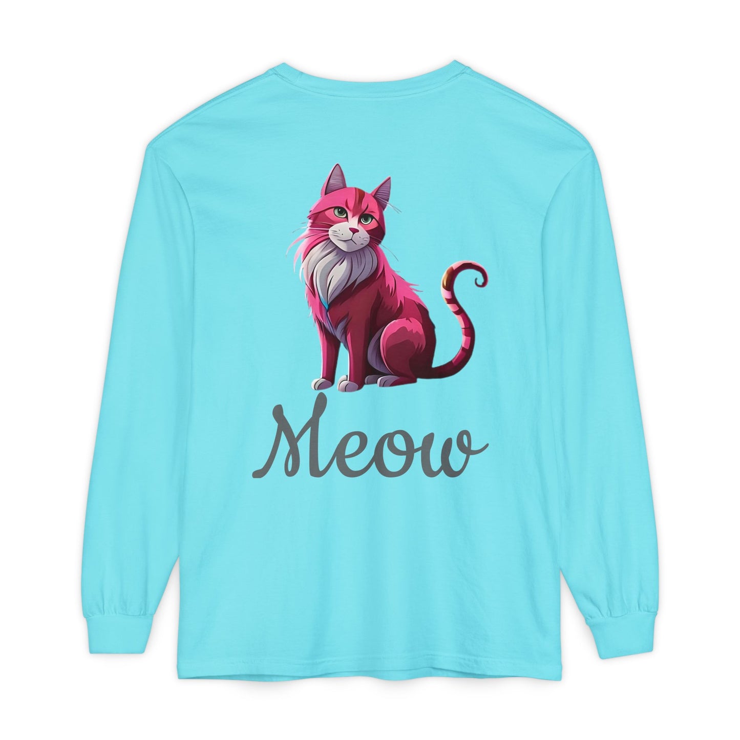 Pink Cat Long Sleeve Tee