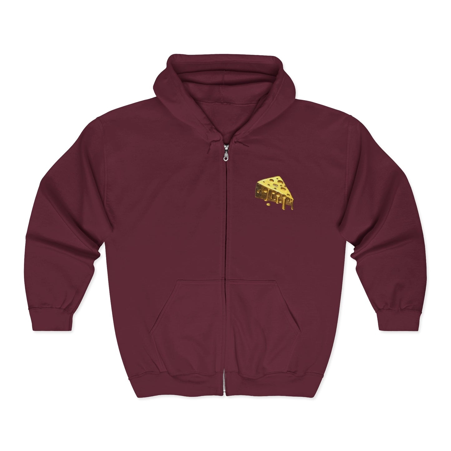 Gold Cheese Full Zipper Hoodie