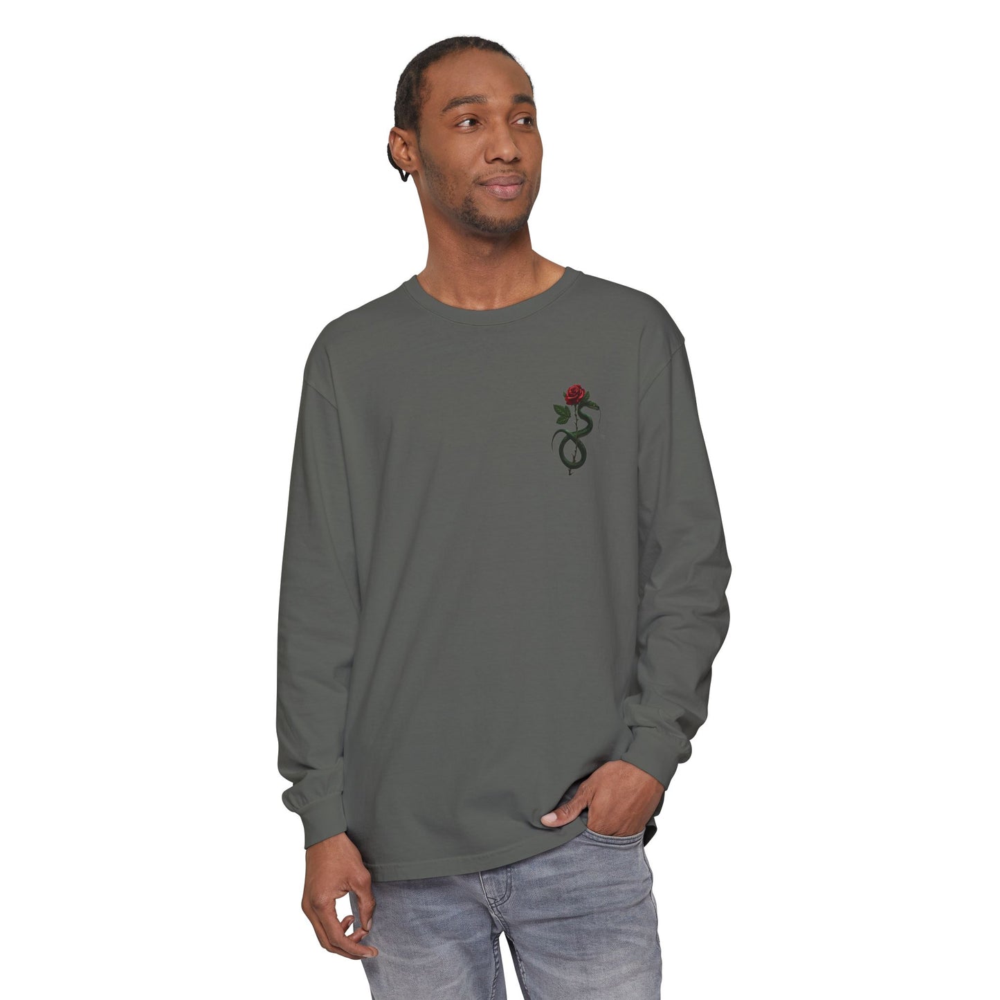 Snake Rose Long Sleeve T-Shirt