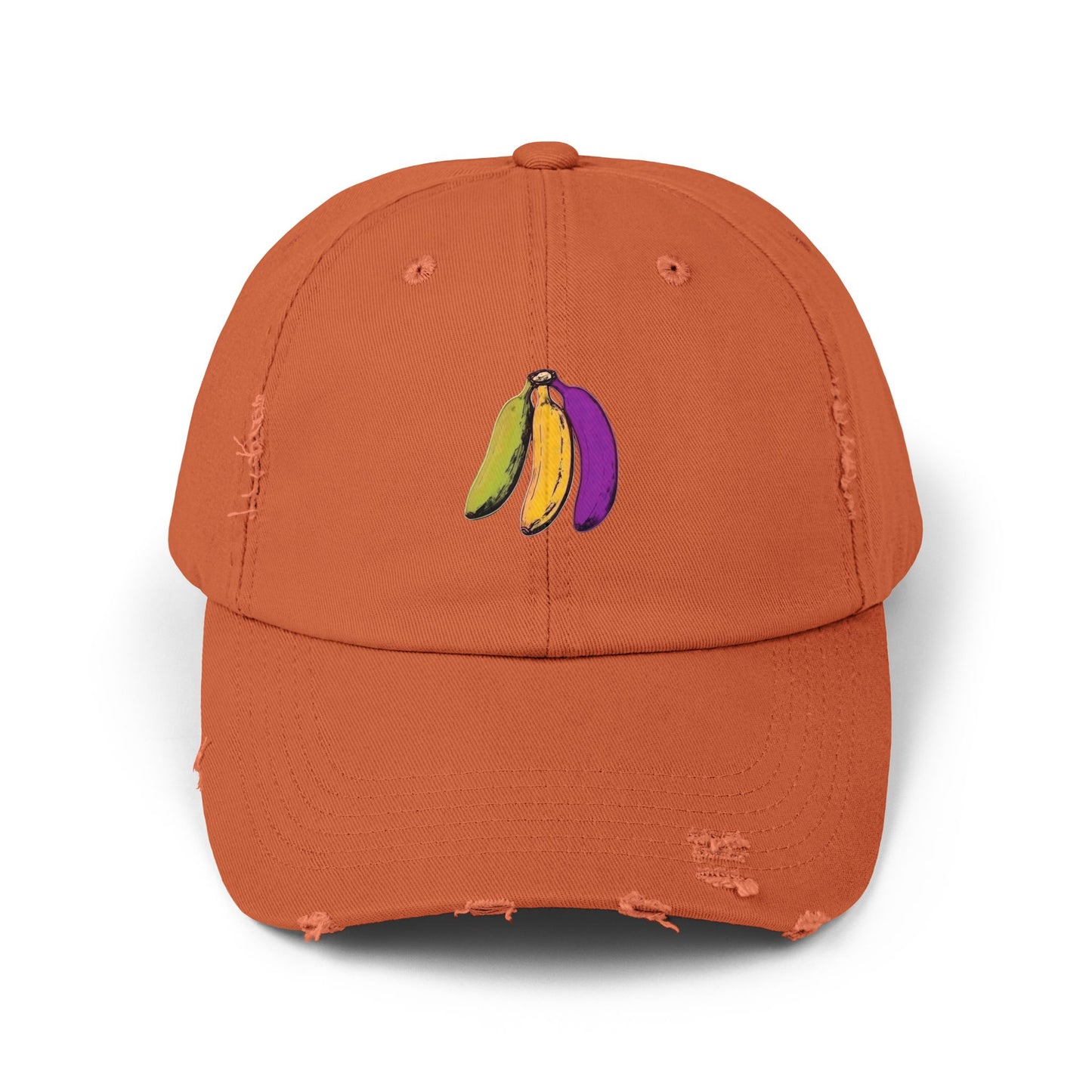 Tropical Bananas Distressed Cap