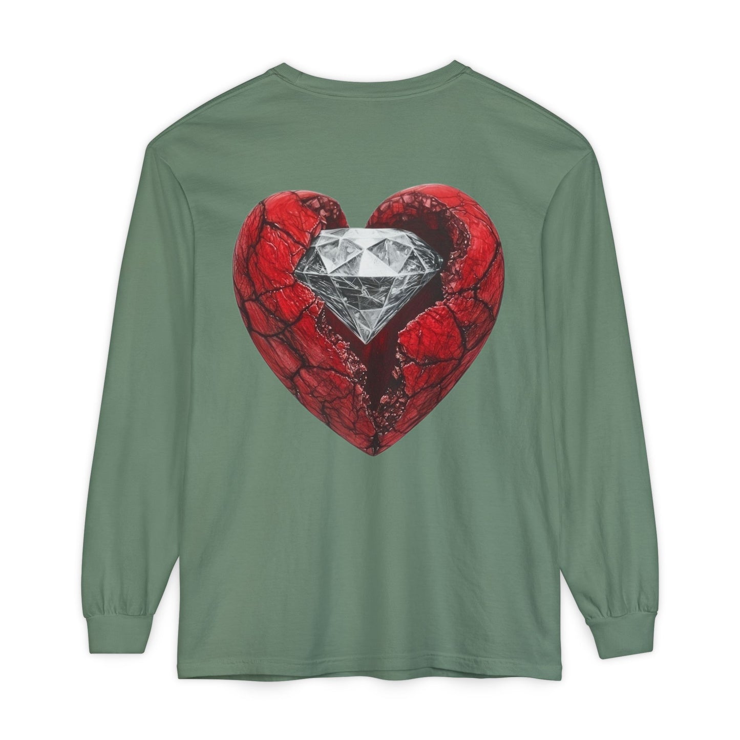 Diamond Heart Long Sleeve Tee