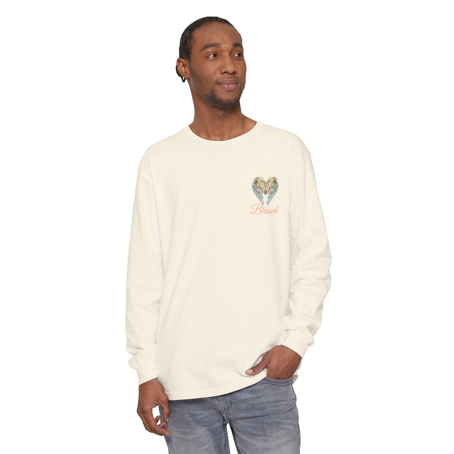 Blessed Angel Wing Long Sleeve T-Shirt