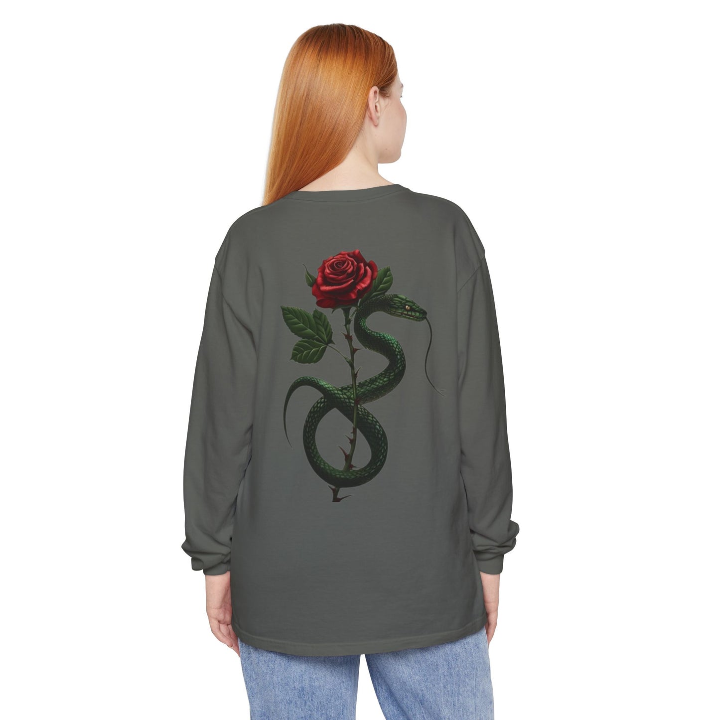Snake Rose Long Sleeve T-Shirt