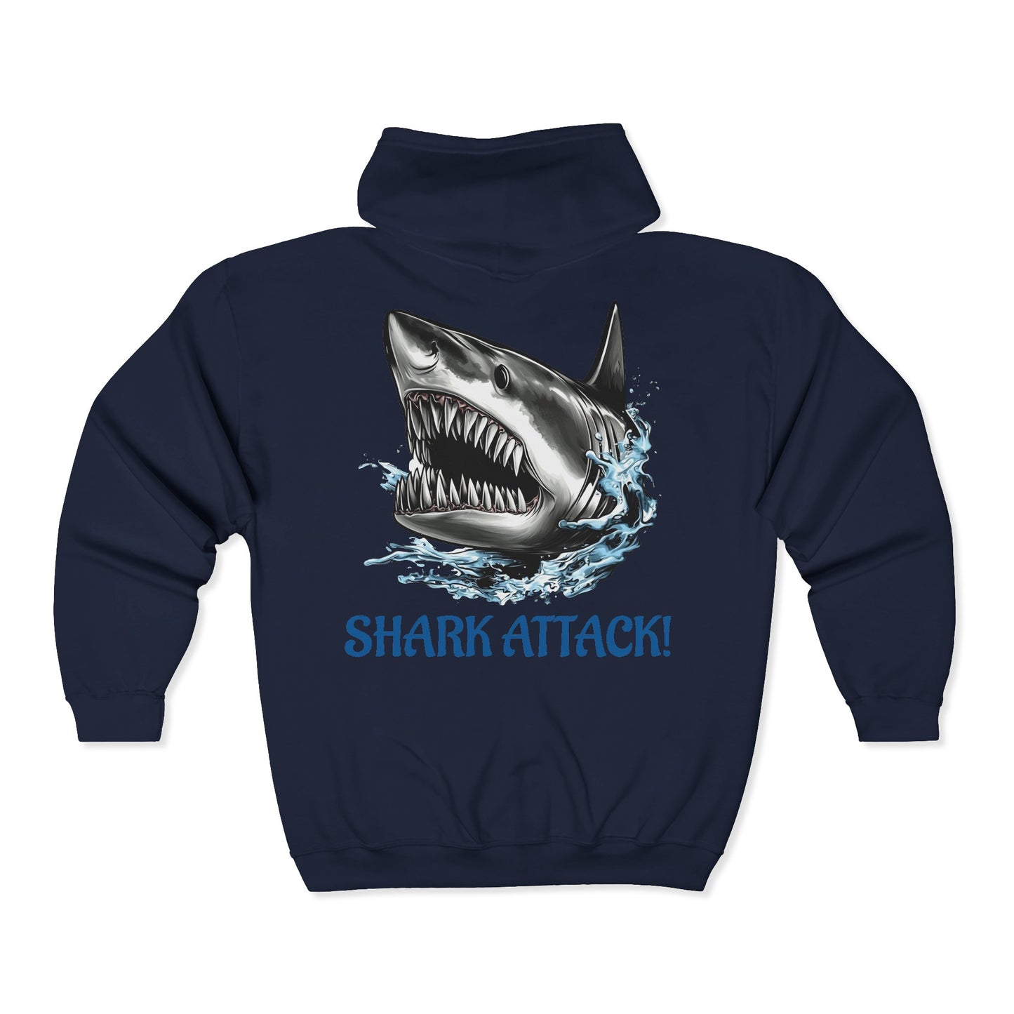 Shark Attack Full Zipper Hoodie