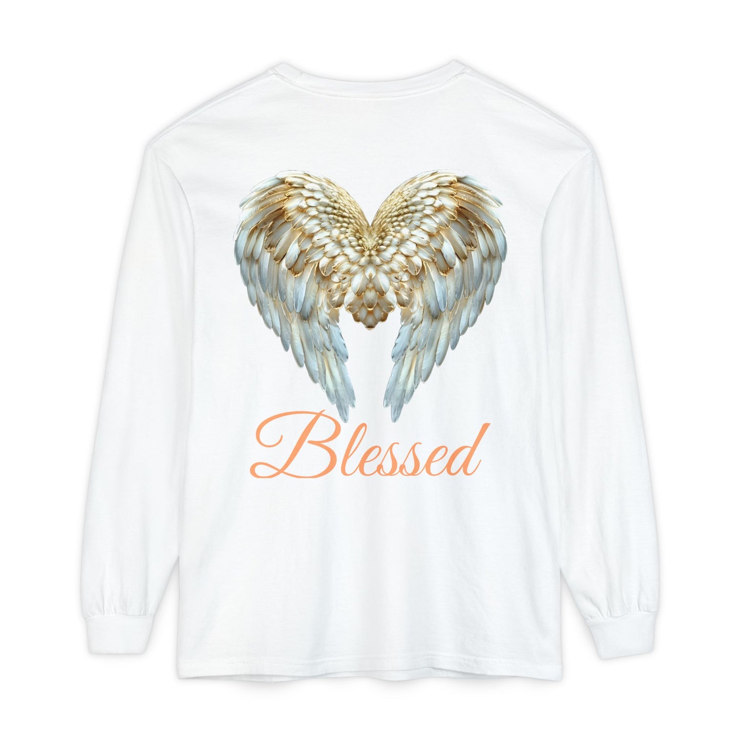 Blessed Angel Wing Long Sleeve T-Shirt