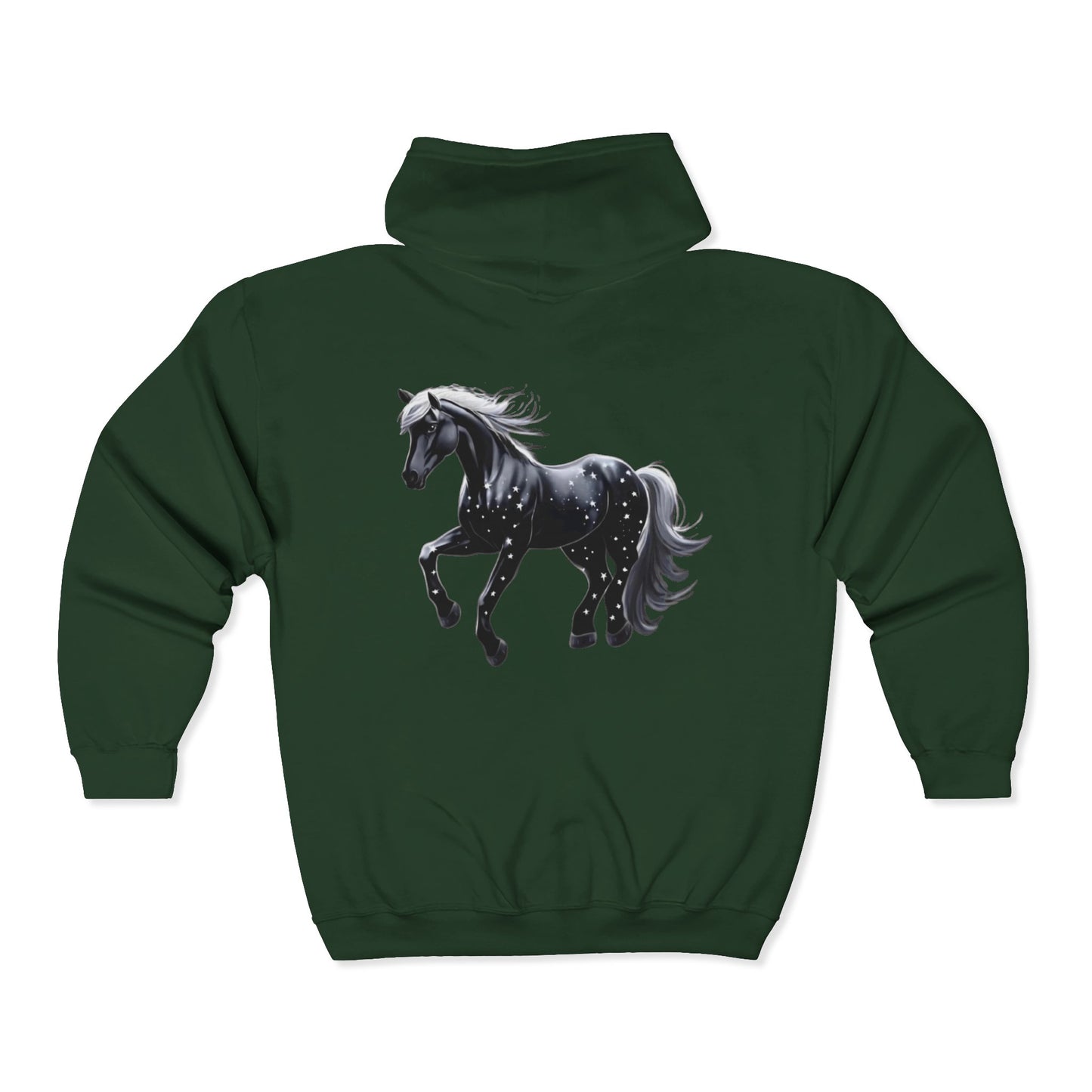 Stars Horse Full Zipper Hoodie