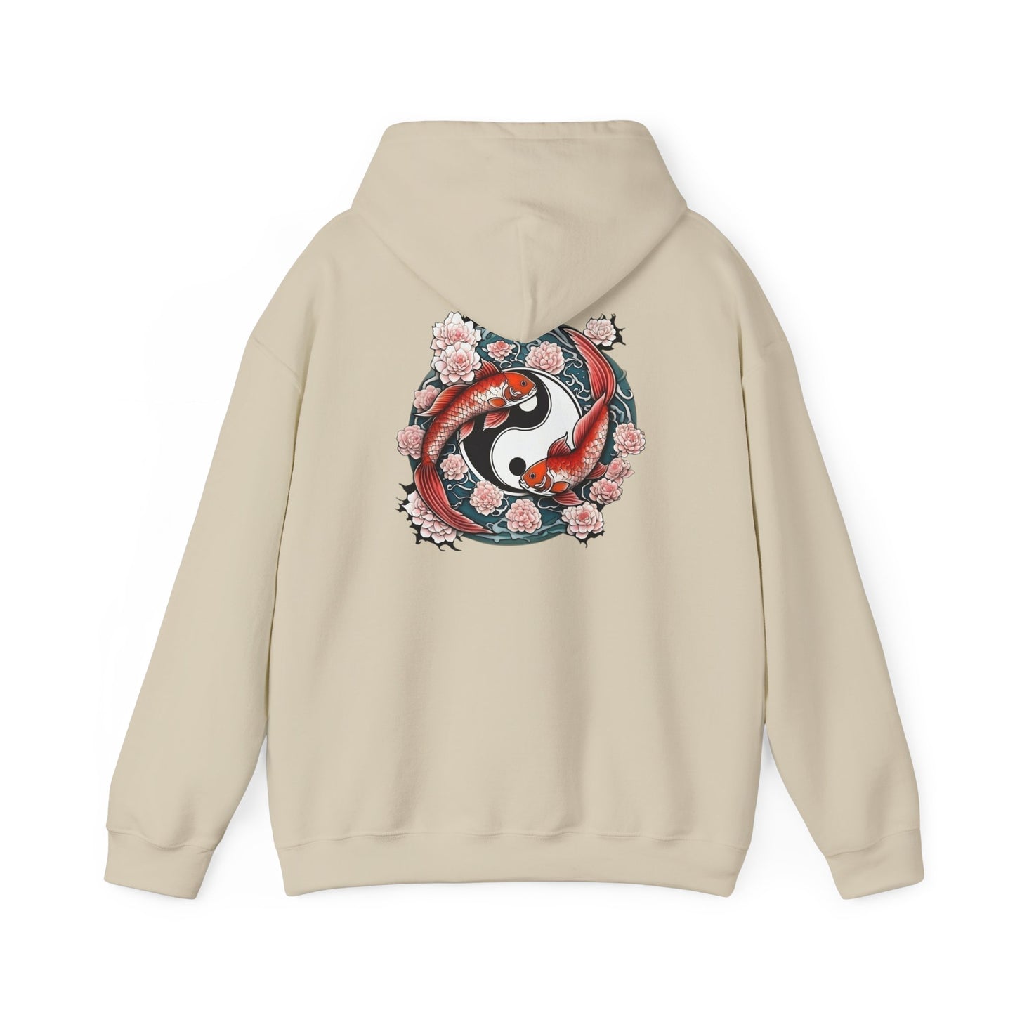 Koi Fish Yin Yang Hooded Sweatshirt