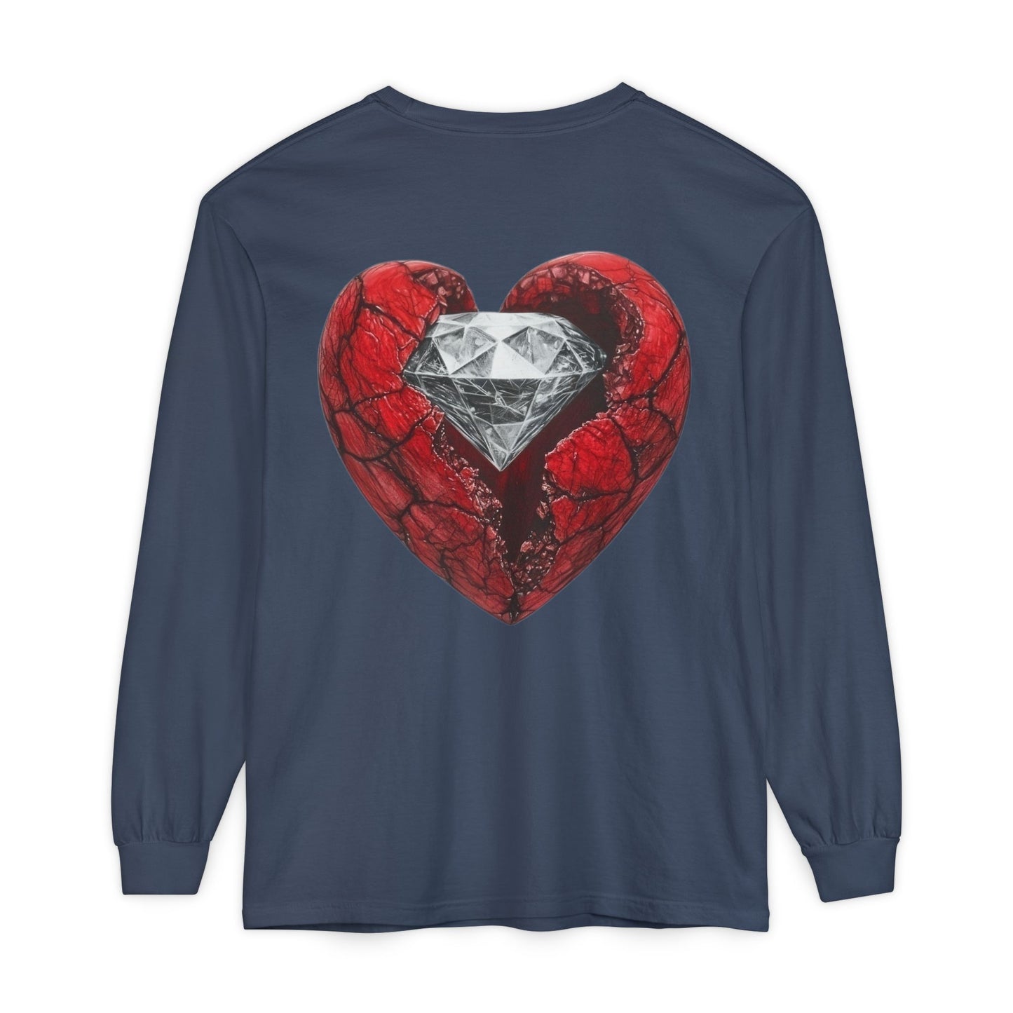 Diamond Heart Long Sleeve Tee