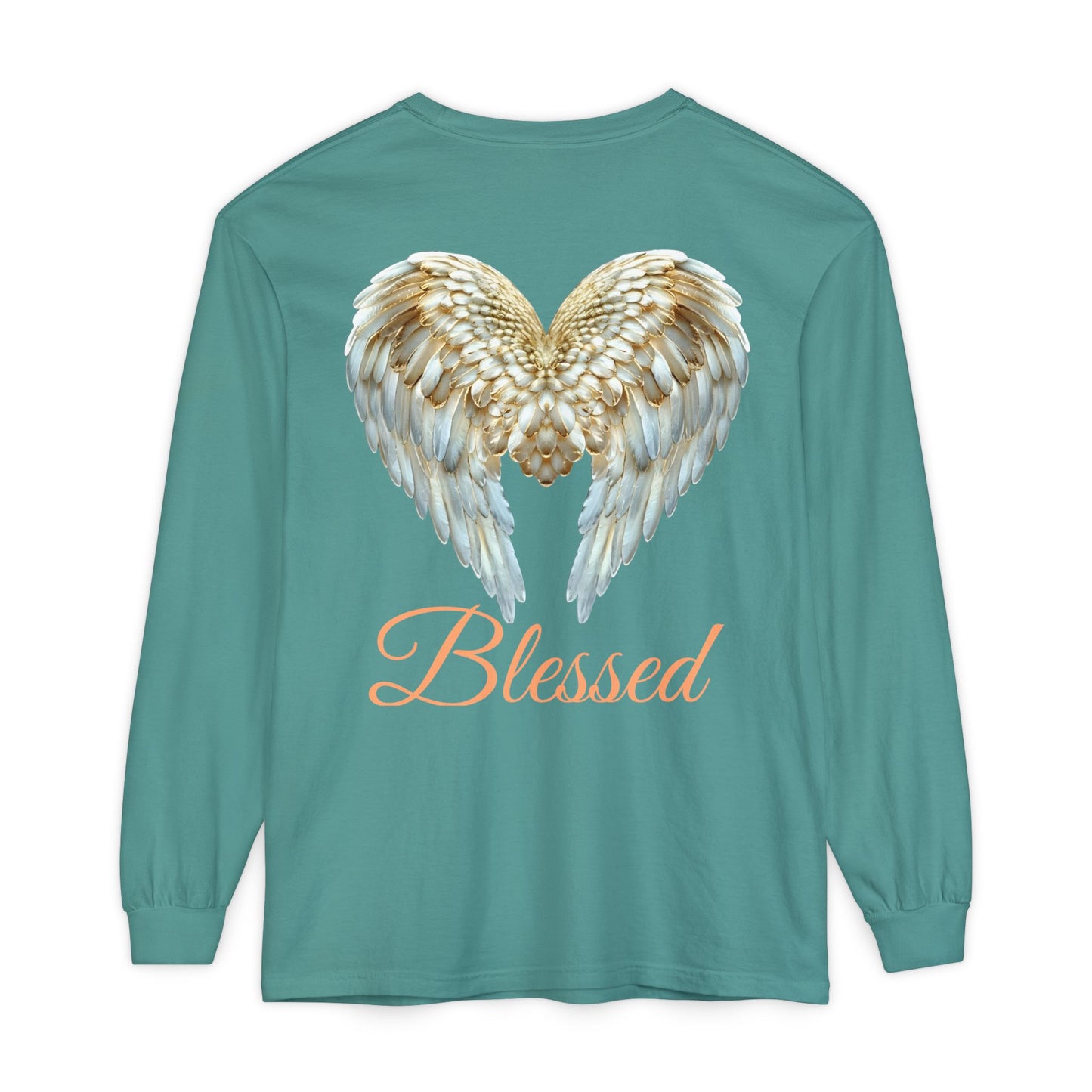 Blessed Angel Wing Long Sleeve T-Shirt