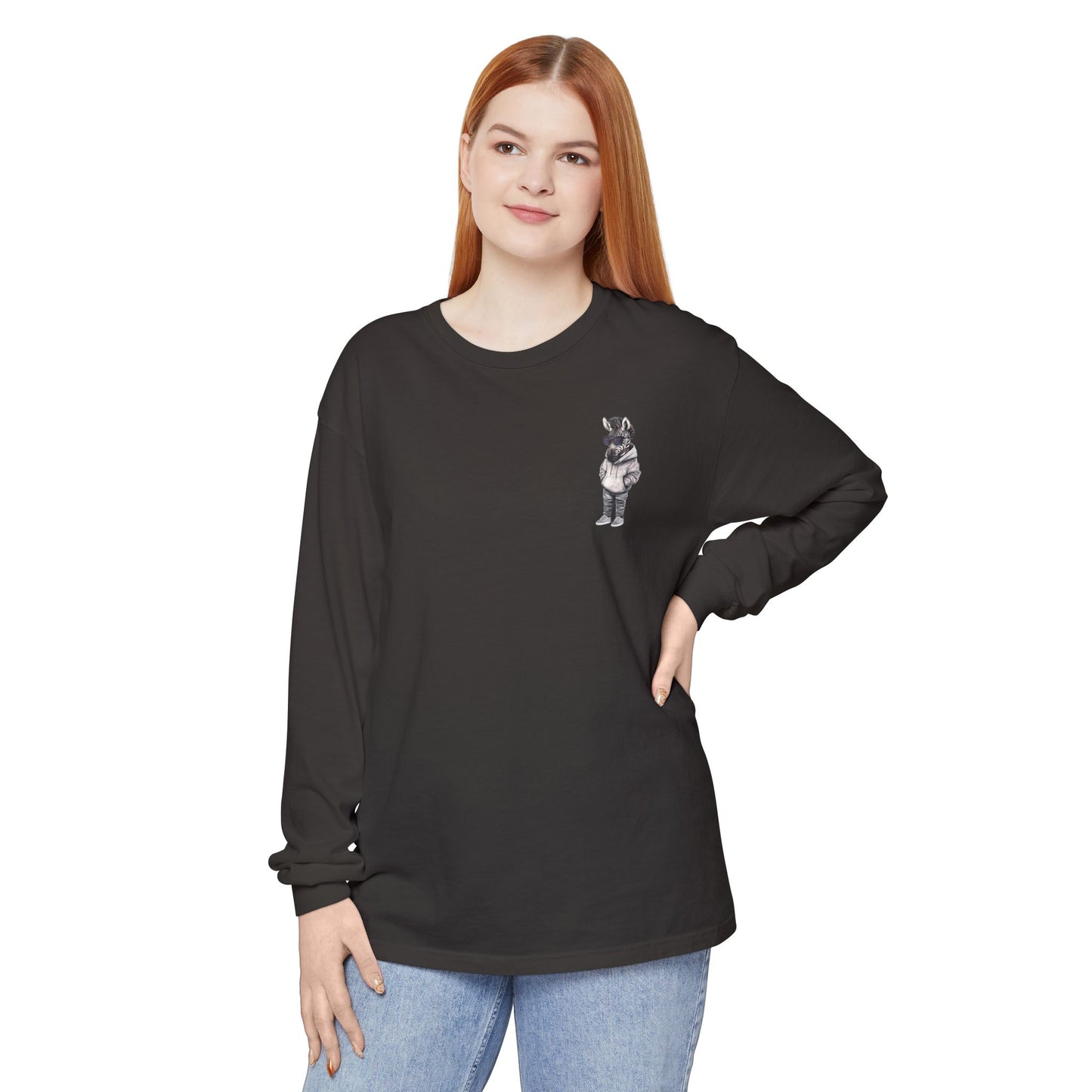 Chill Zebra Long Sleeve Tee