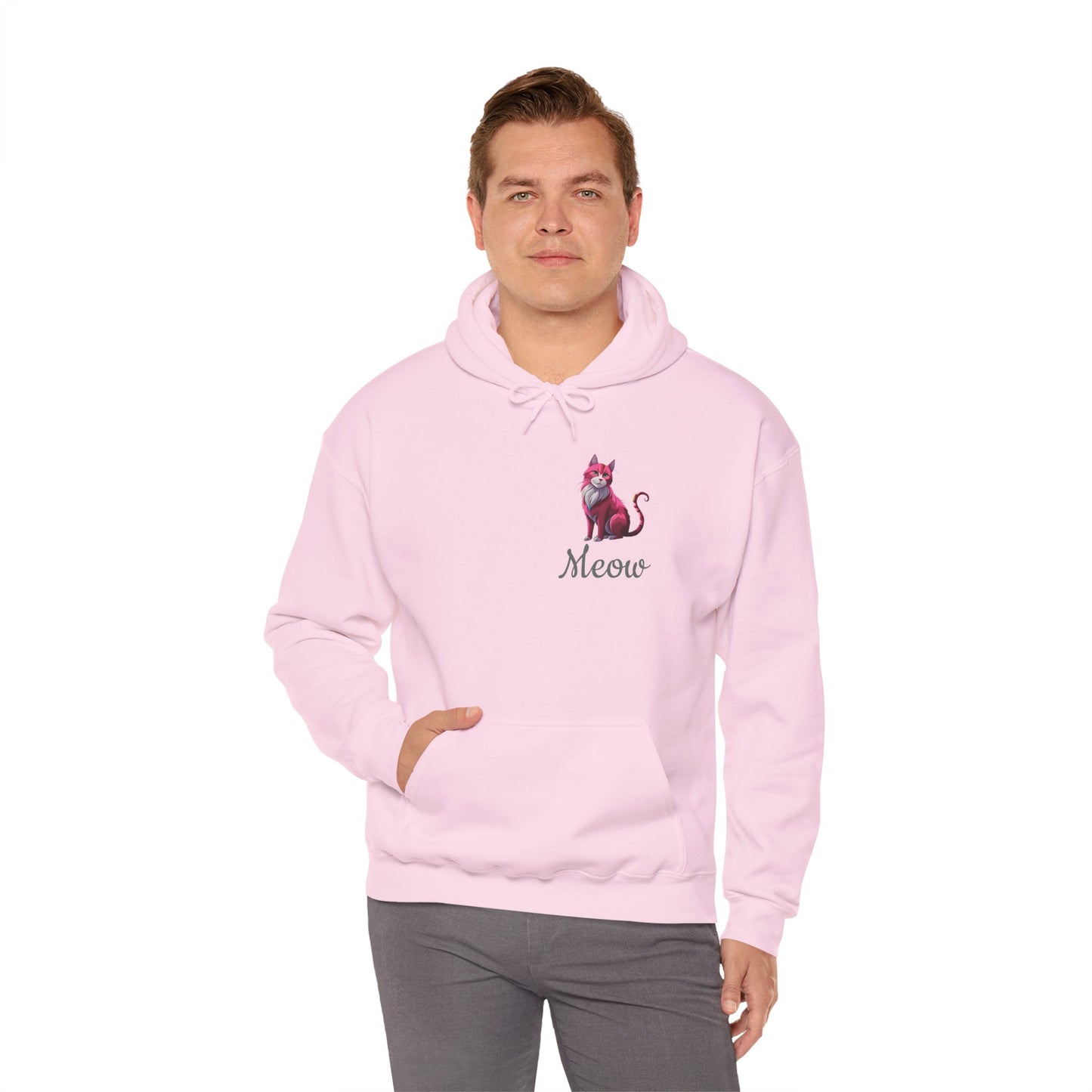 Pink Cat Hooded Sweatshirt