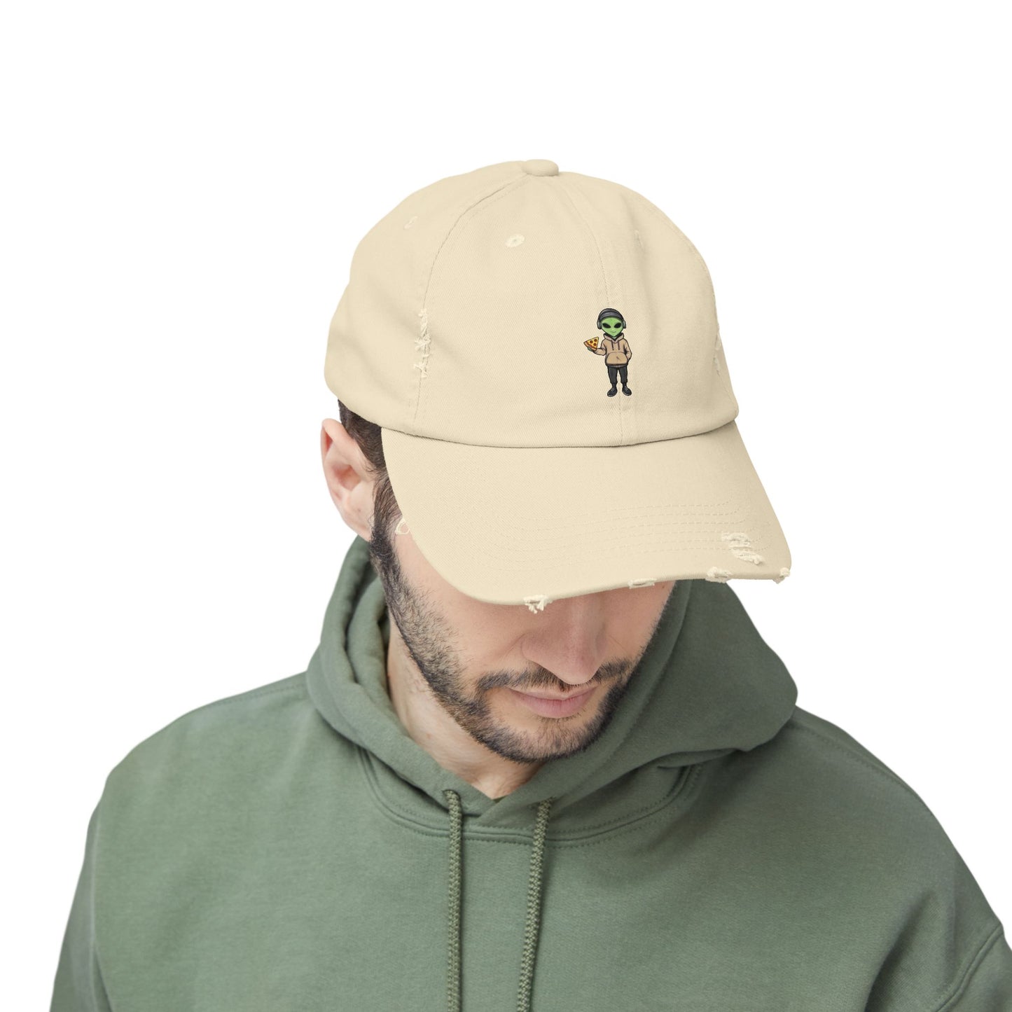 Chill Alien Distressed Cap