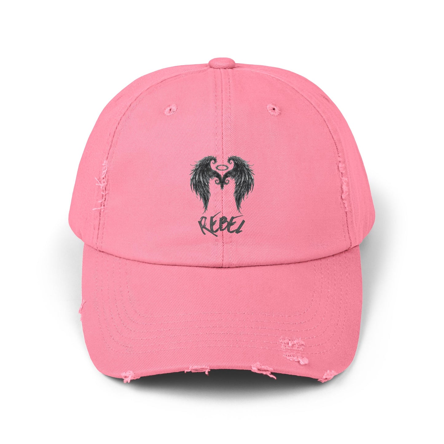 Rebel Wing Distressed Cap