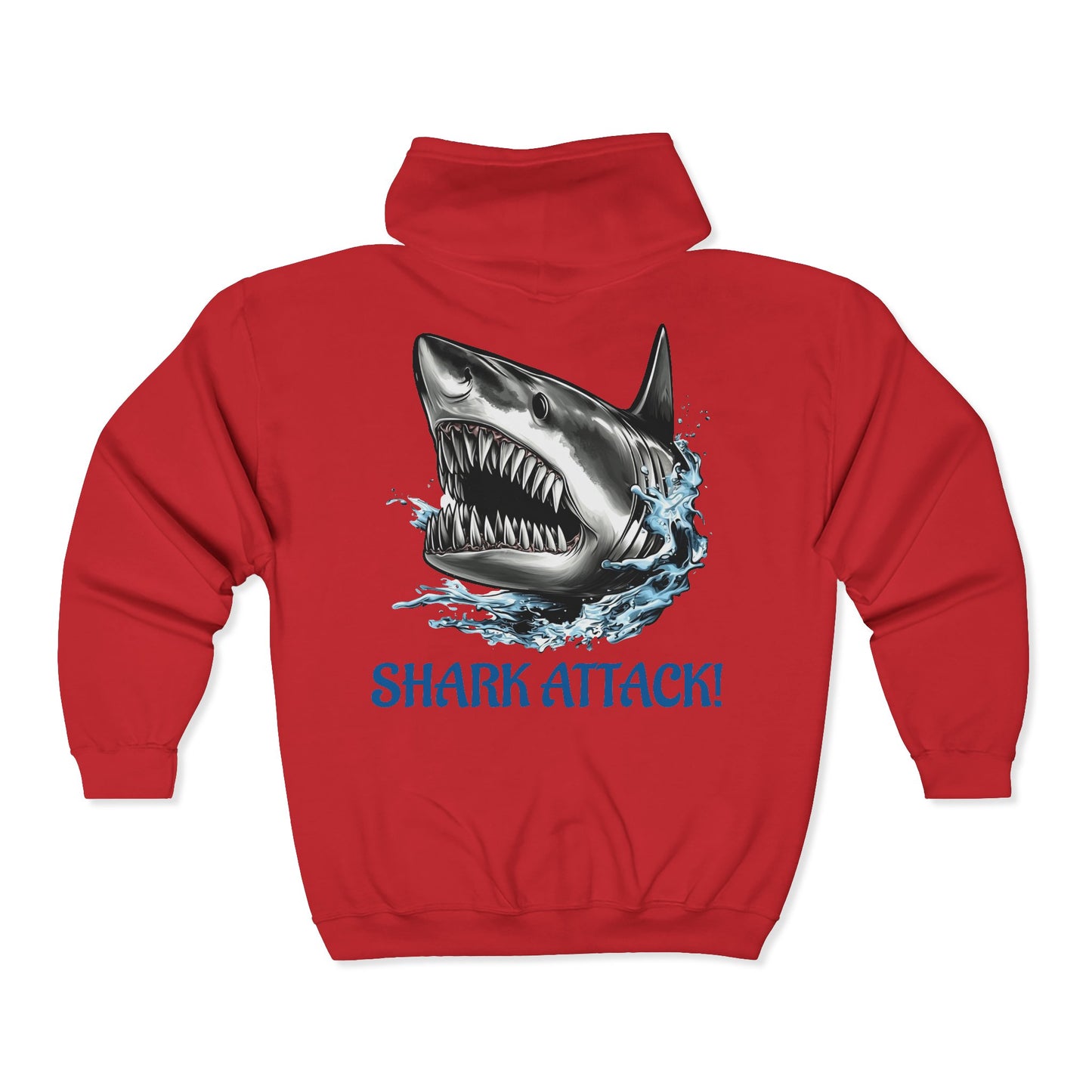 Shark Attack Full Zipper Hoodie