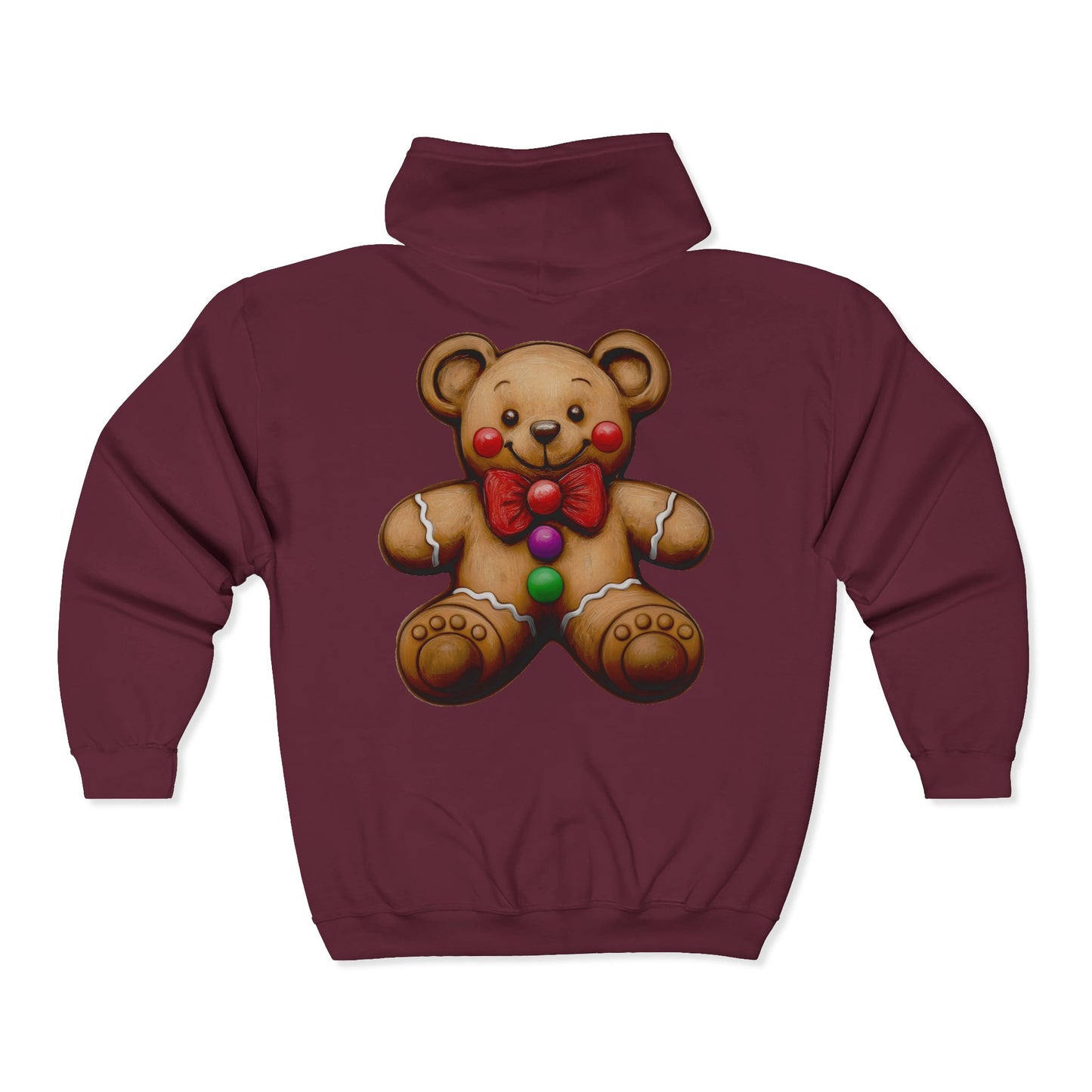 Cookie Bear Full Zipper Hoodie