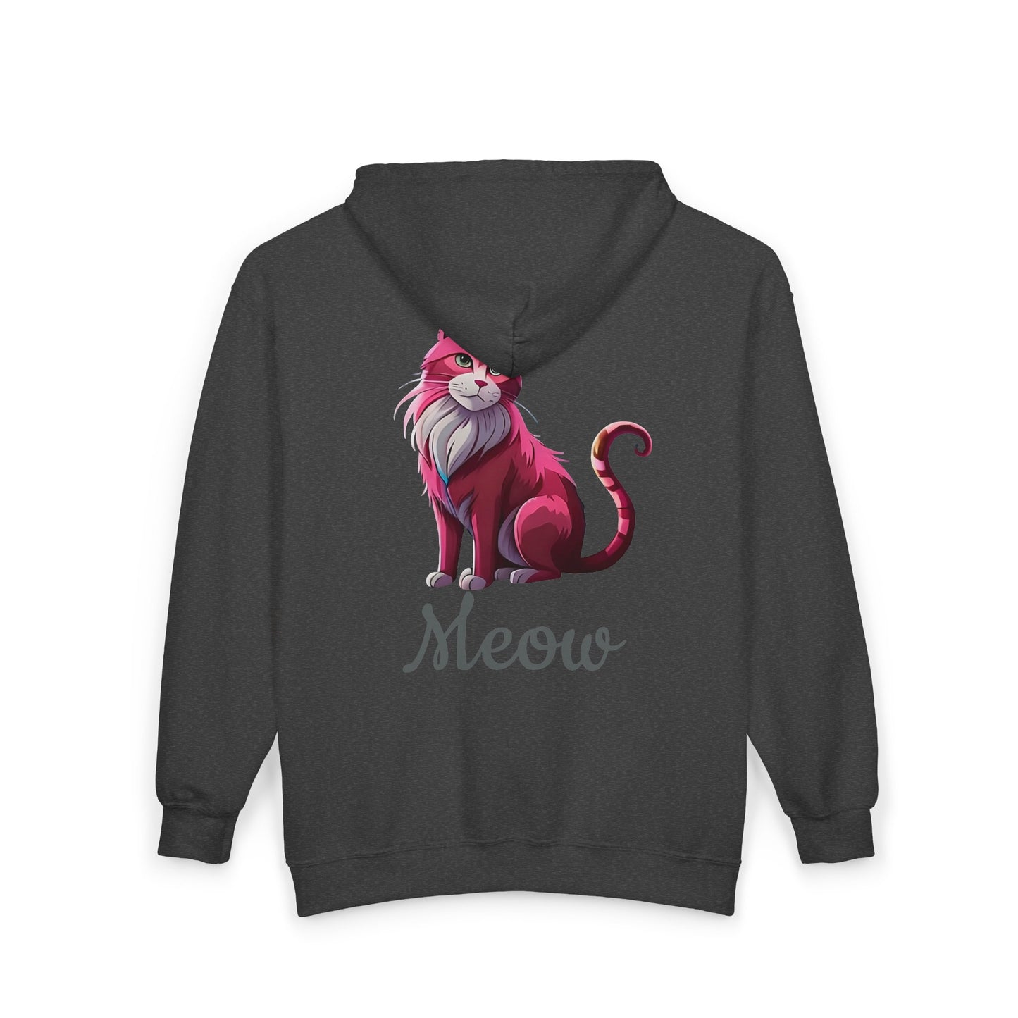 Pink Cat Full Zipper Hoodie