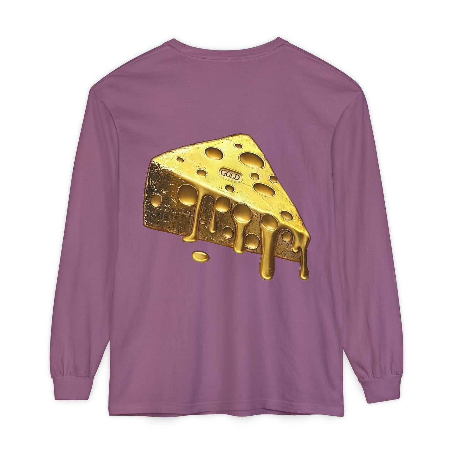 Gold Cheese Long Sleeve Tee