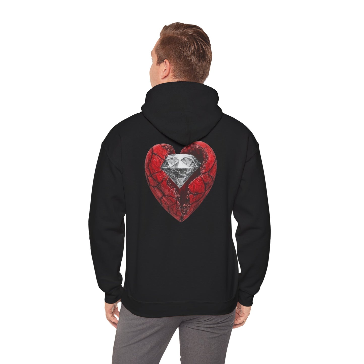 Diamond Heart Hooded Sweatshirt