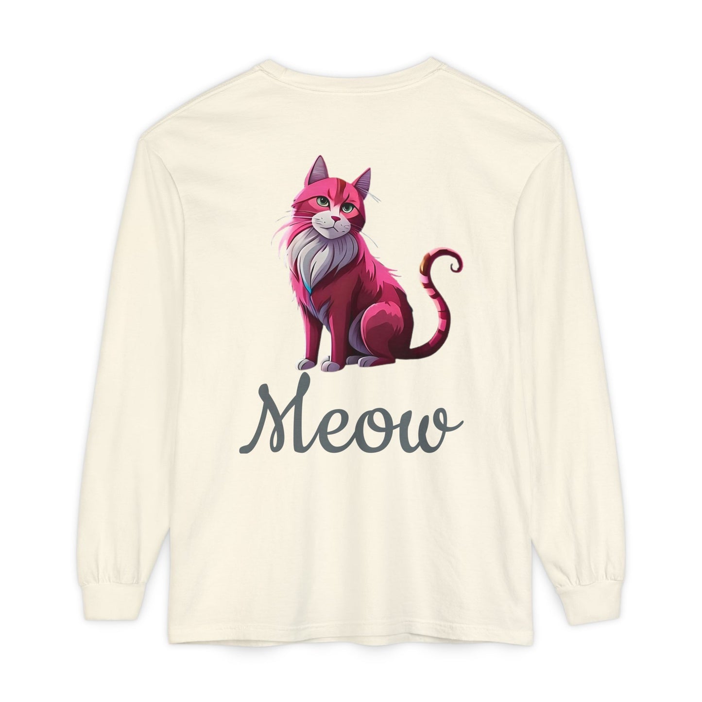 Pink Cat Long Sleeve Tee