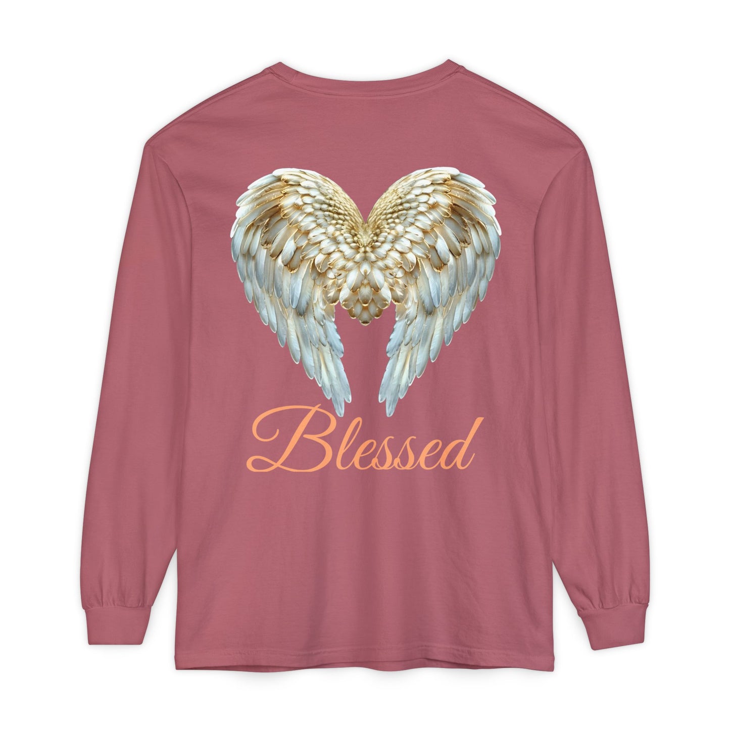 Blessed Angel Wing Long Sleeve T-Shirt