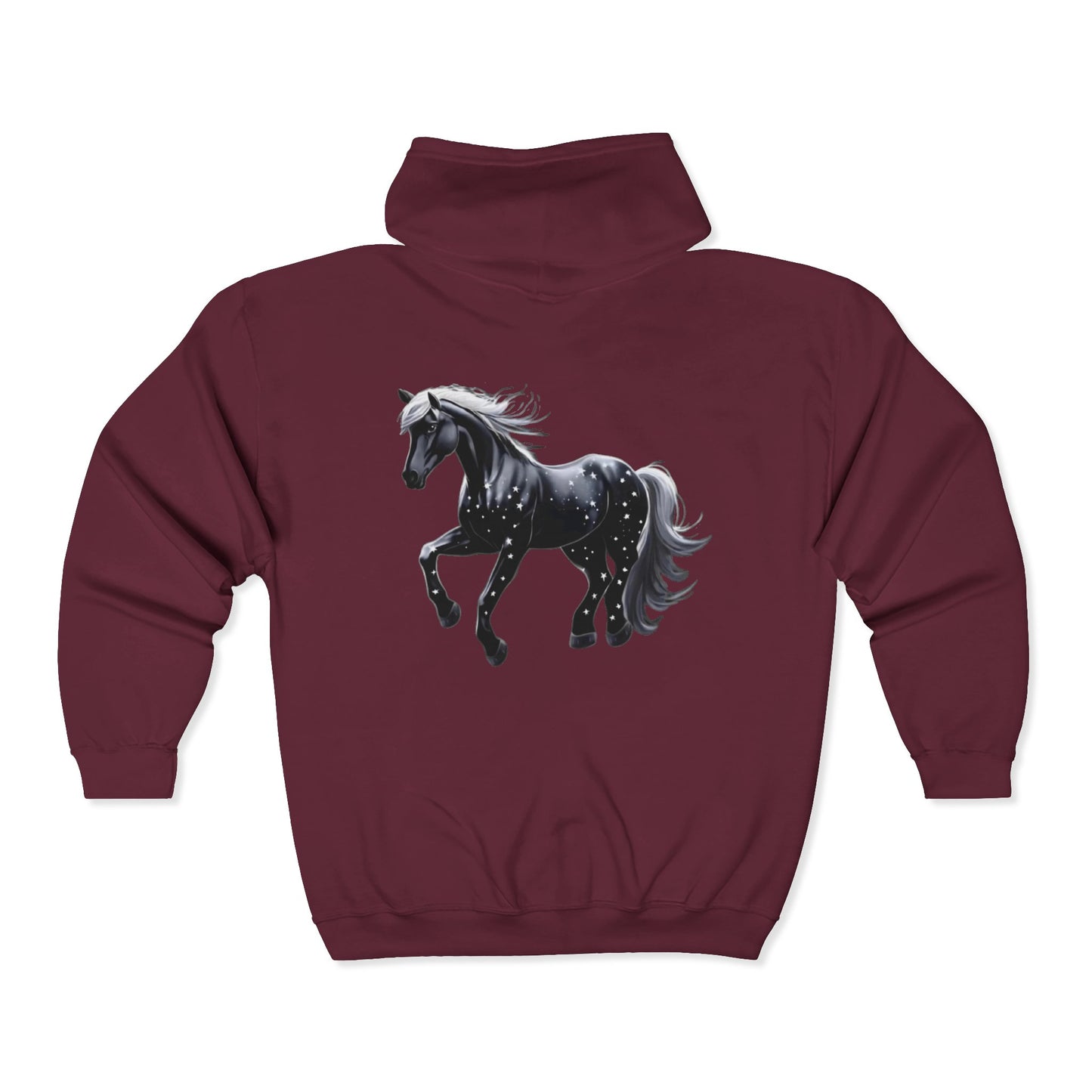 Stars Horse Full Zipper Hoodie